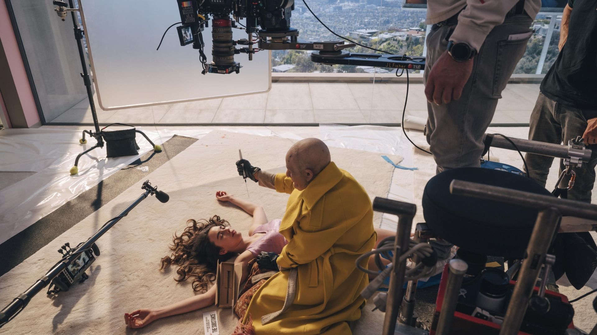 The Substance: Making of Featurette background