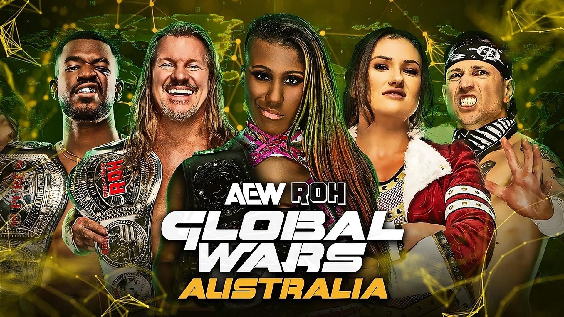 AEW ROH Global Wars Australia background