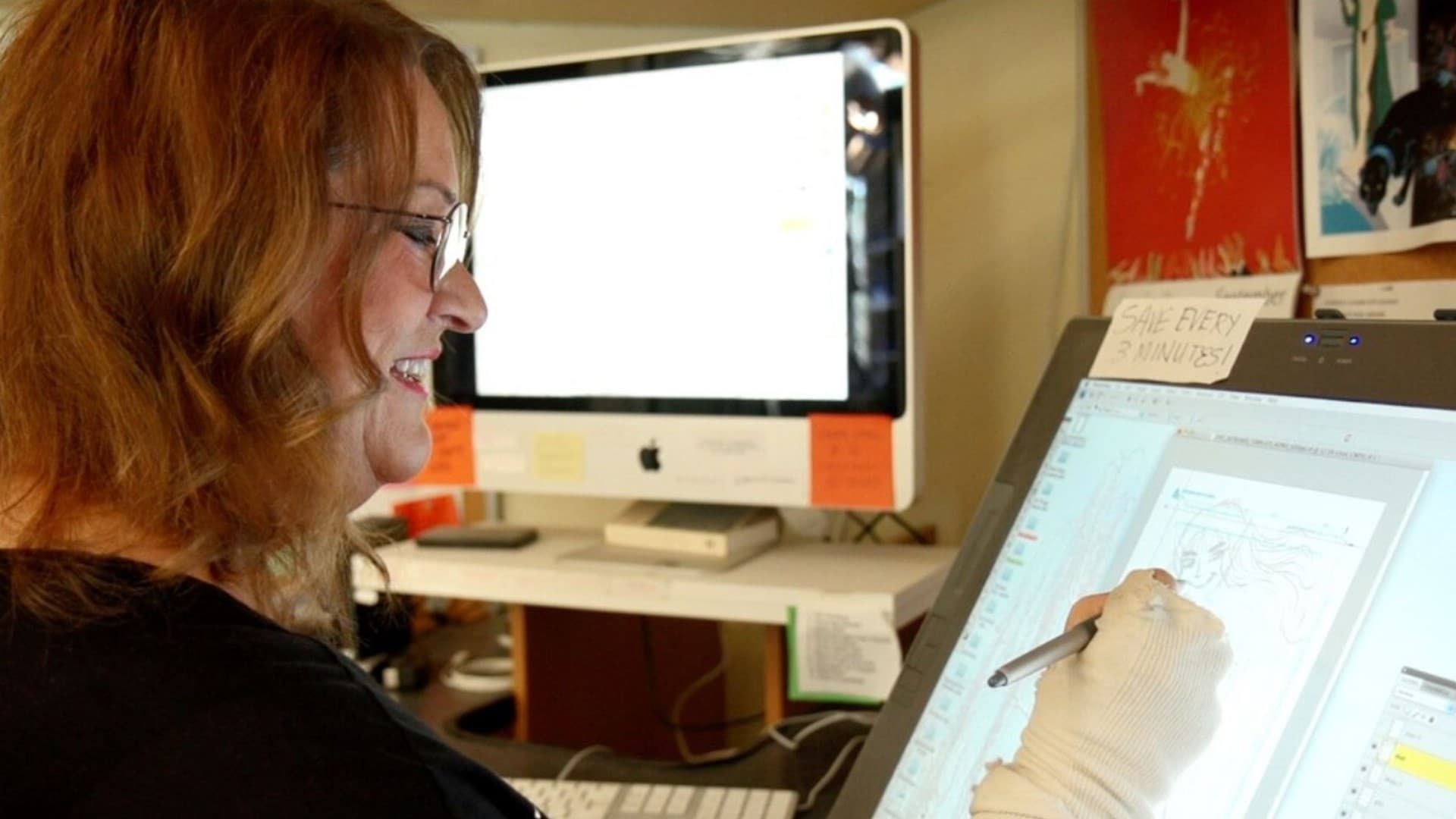 She Makes Comics background