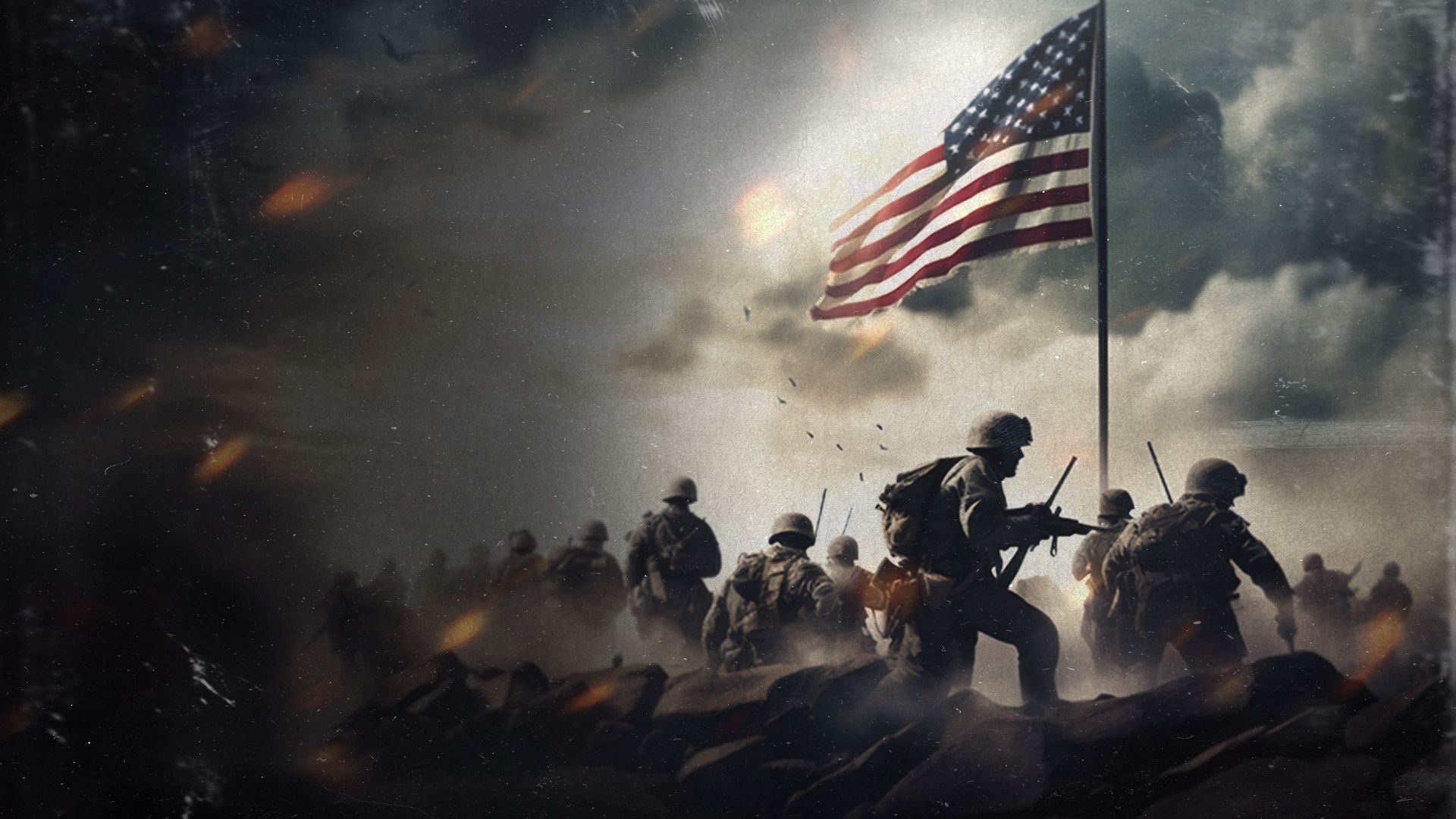 War in the USA background