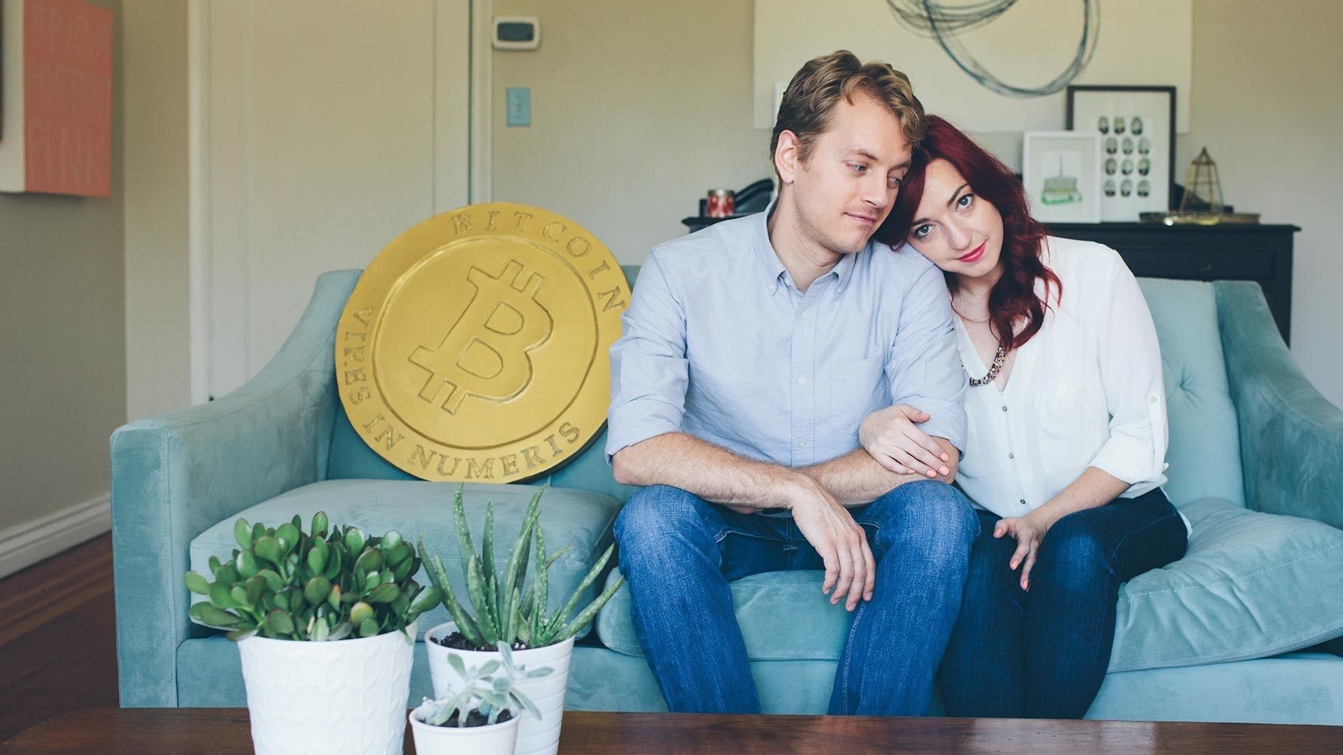 Life on Bitcoin background
