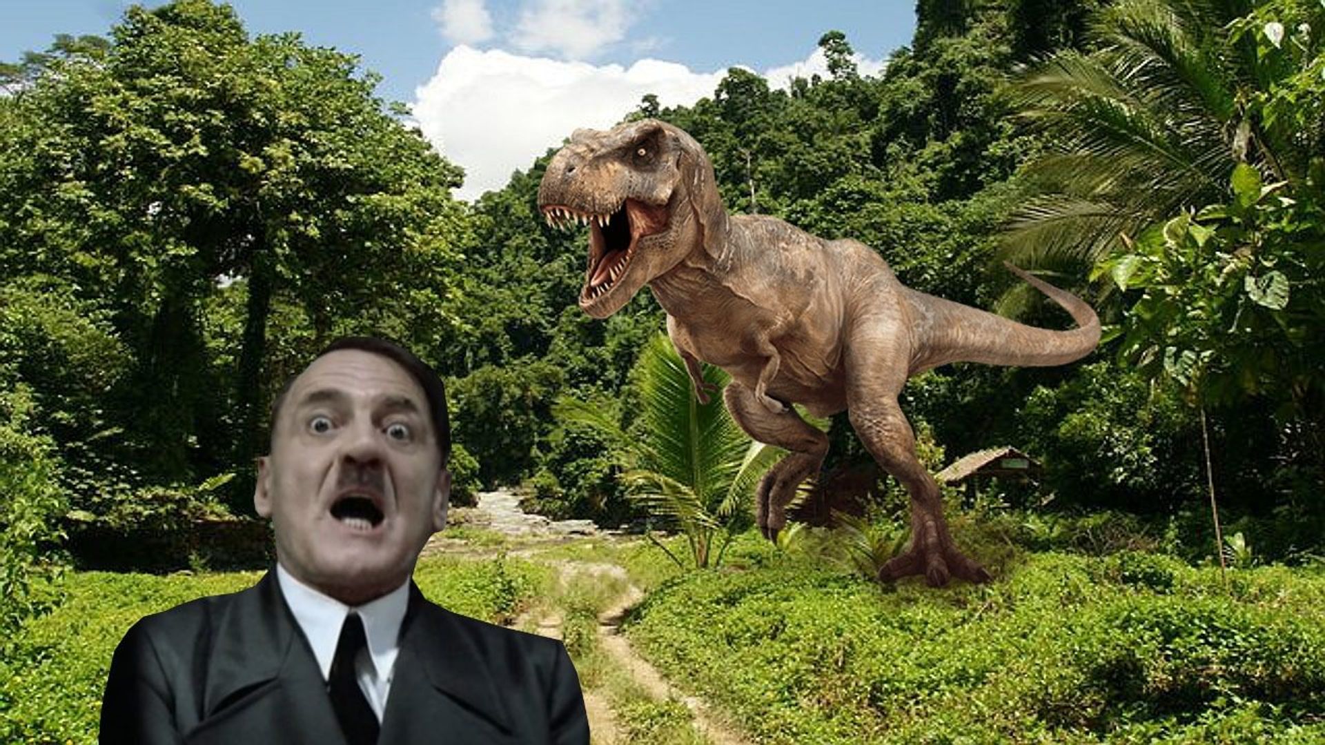 Hitler's Jurassic Park background