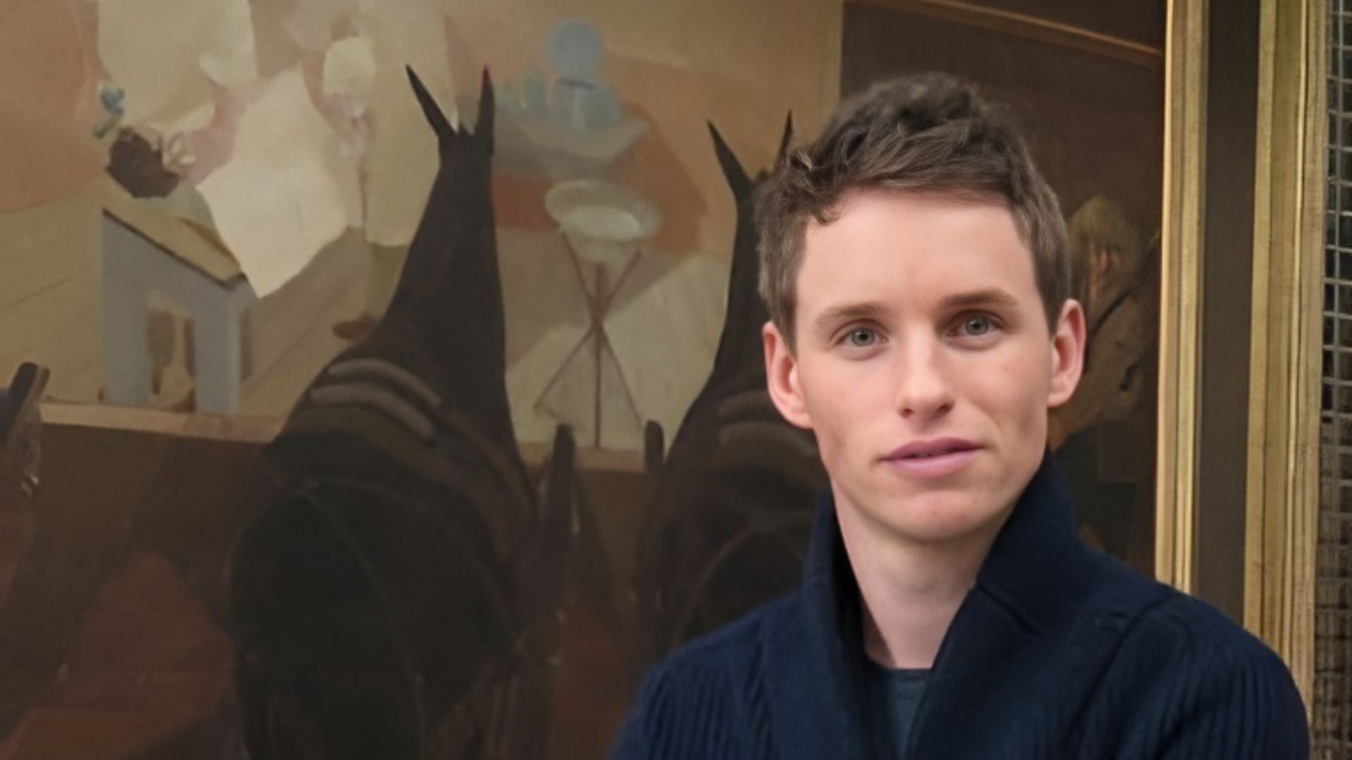 War Art with Eddie Redmayne background