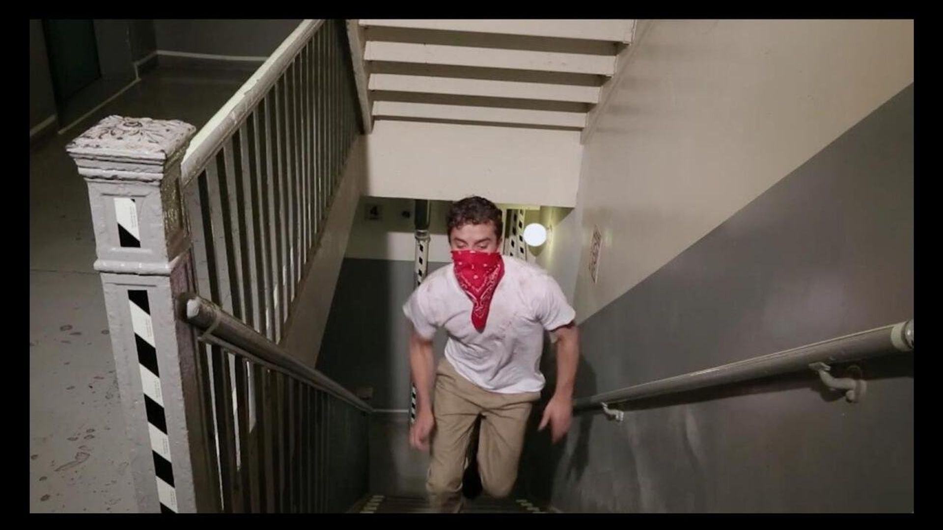 Man in Red Bandana background