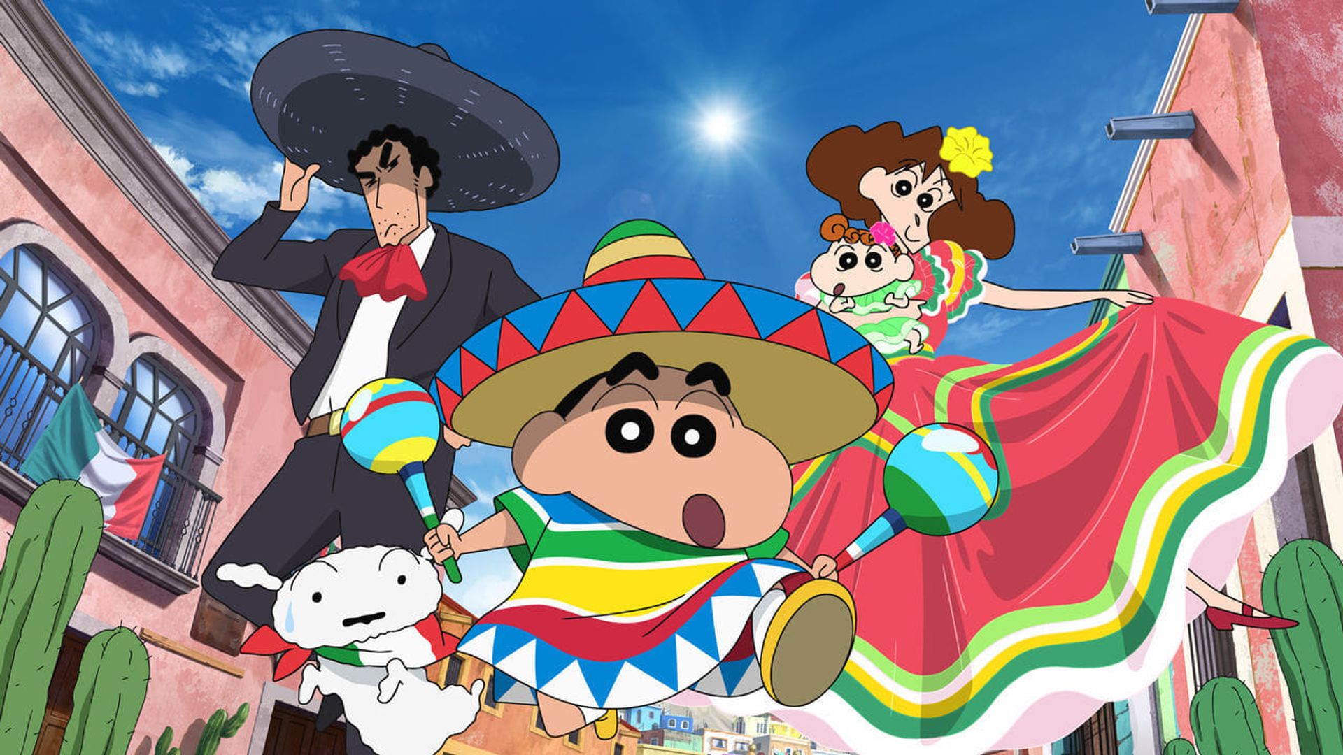 Crayon Shin-chan Movie 23: Ora No Hikkoshi Monogatari - Saboten Daisuugeki background
