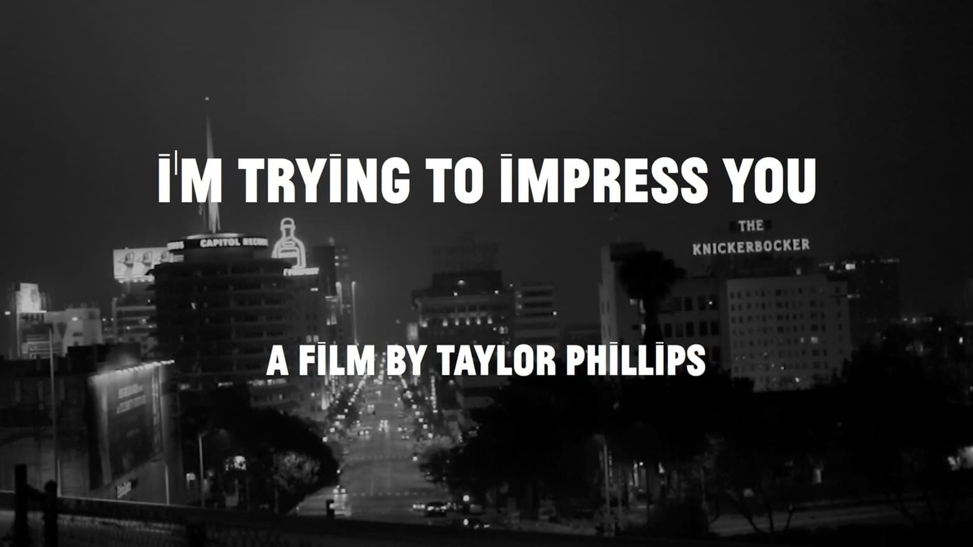 I'm Trying to Impress You background