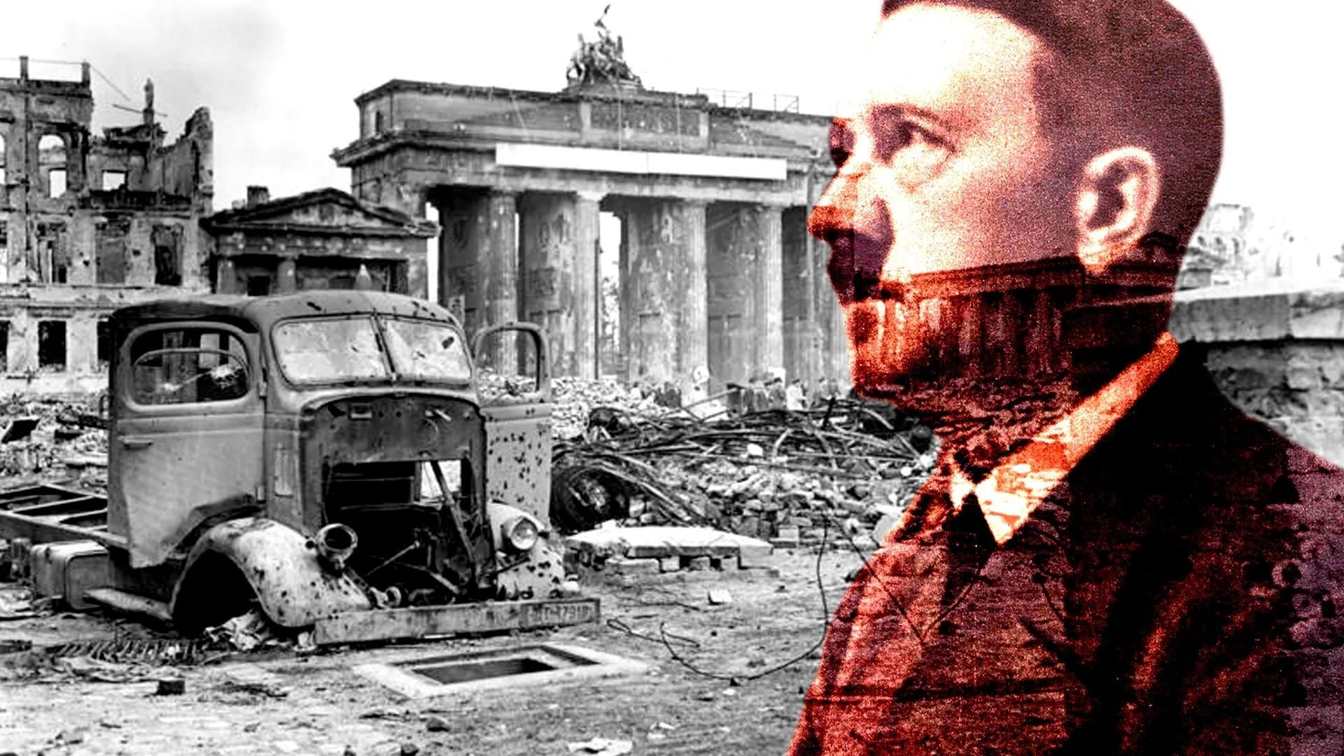 The Day Hitler Died background