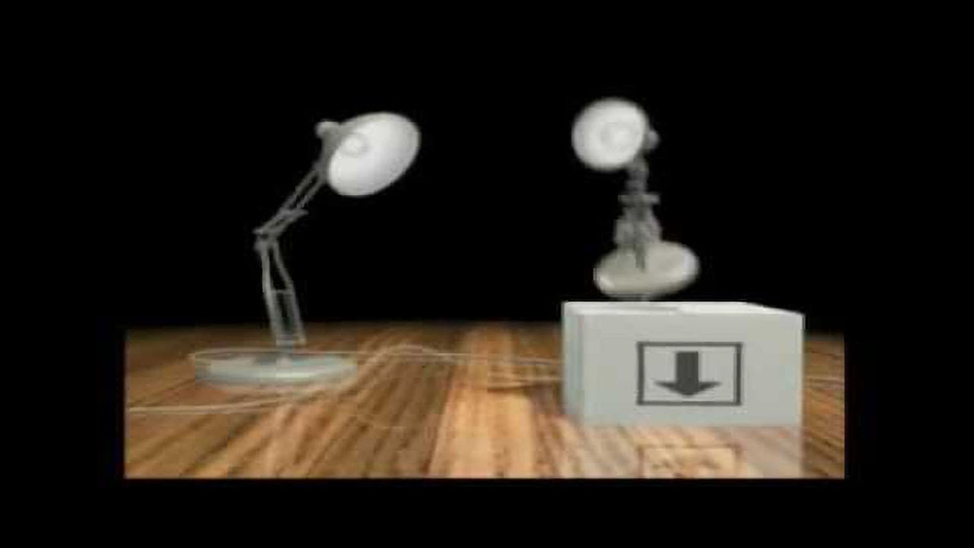 Luxo Jr. in 'Up and Down' background