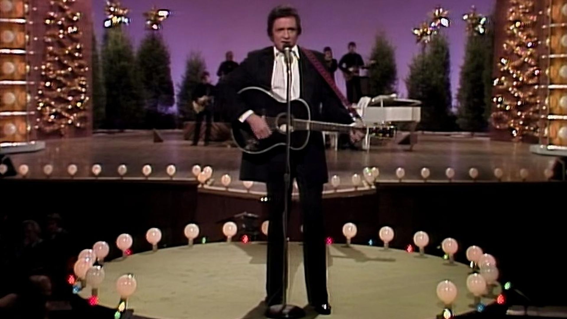 Johnny Cash Christmas background