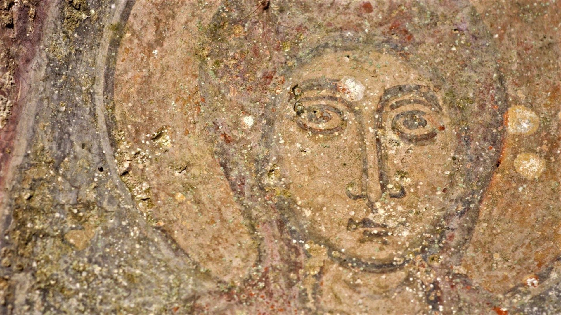 Shepherds in the Cave background