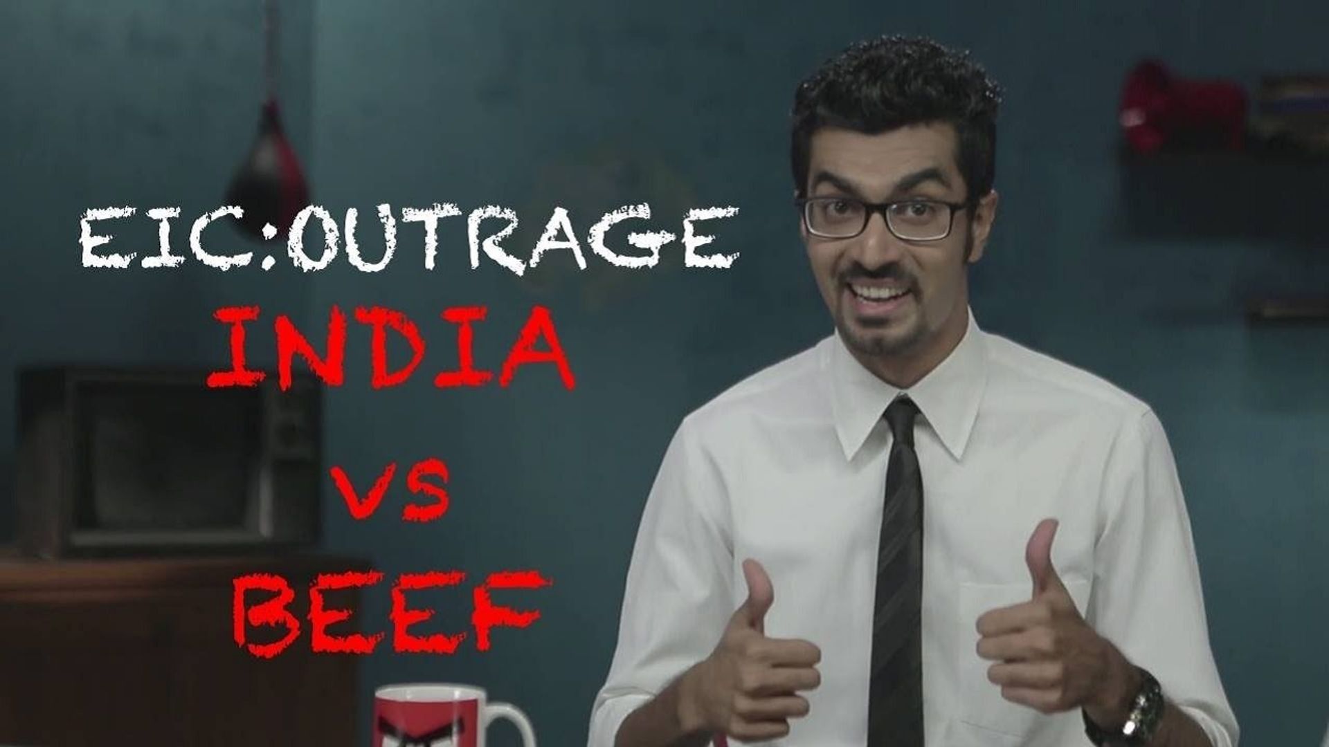 EIC Outrage Standup Special background