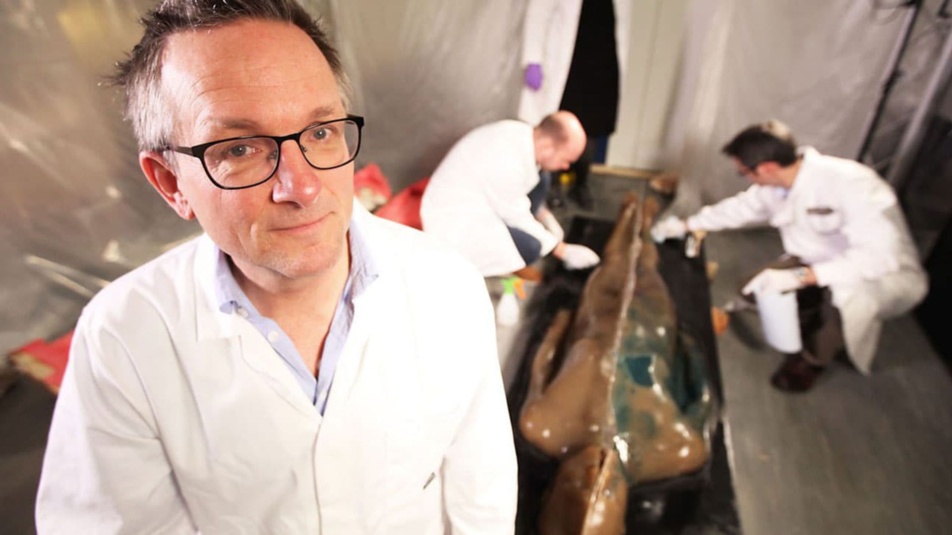 Michael Mosley vs. the Superbugs background
