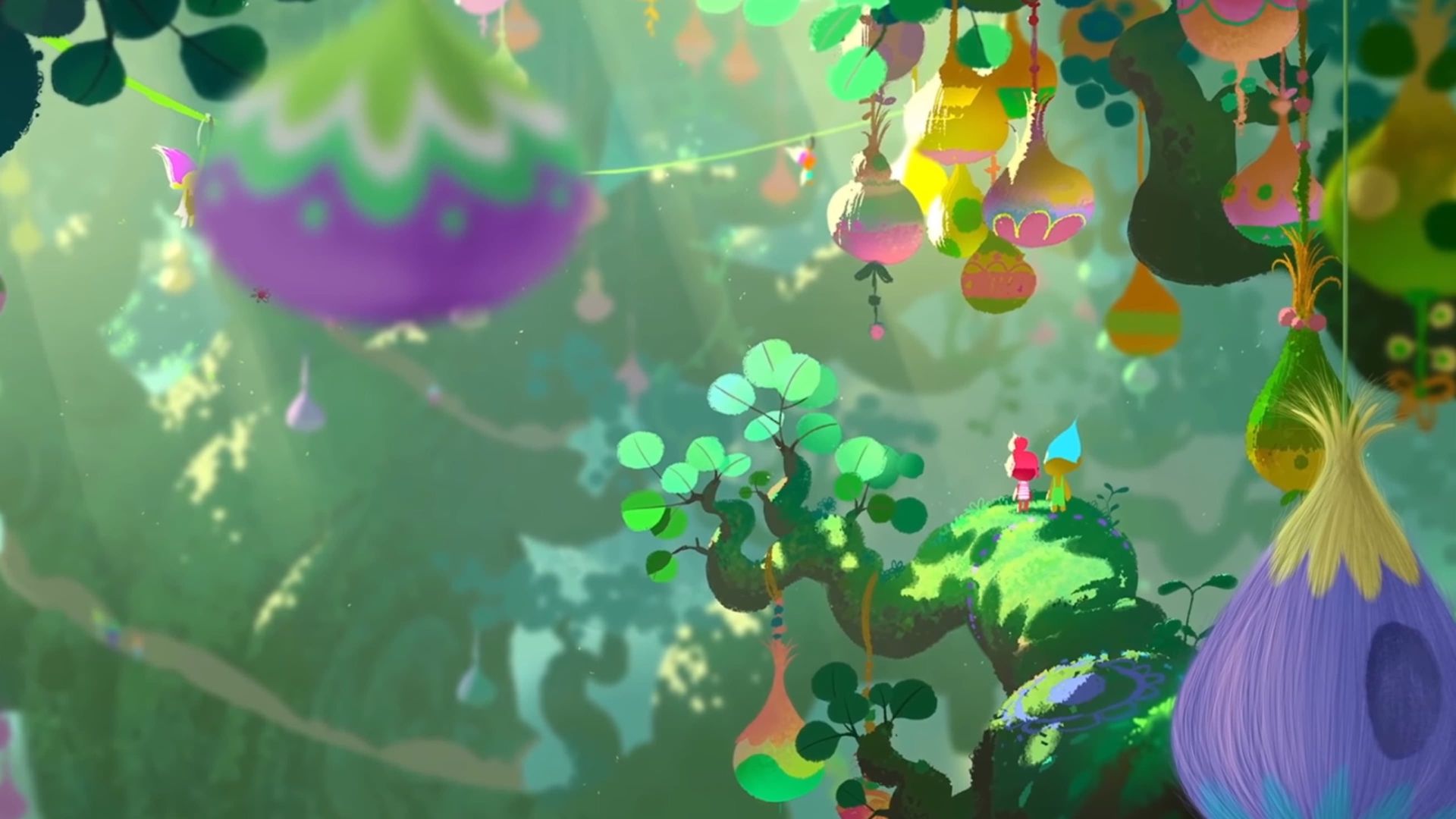 Trolls: Travel Through Troll Village background