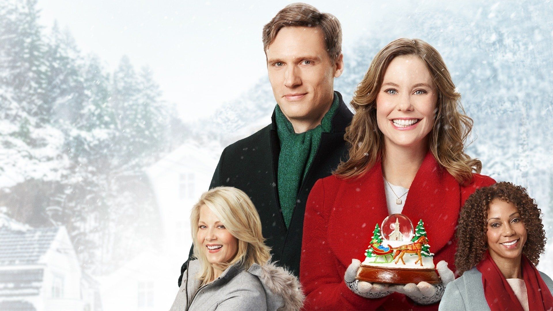 Christmas in Evergreen background