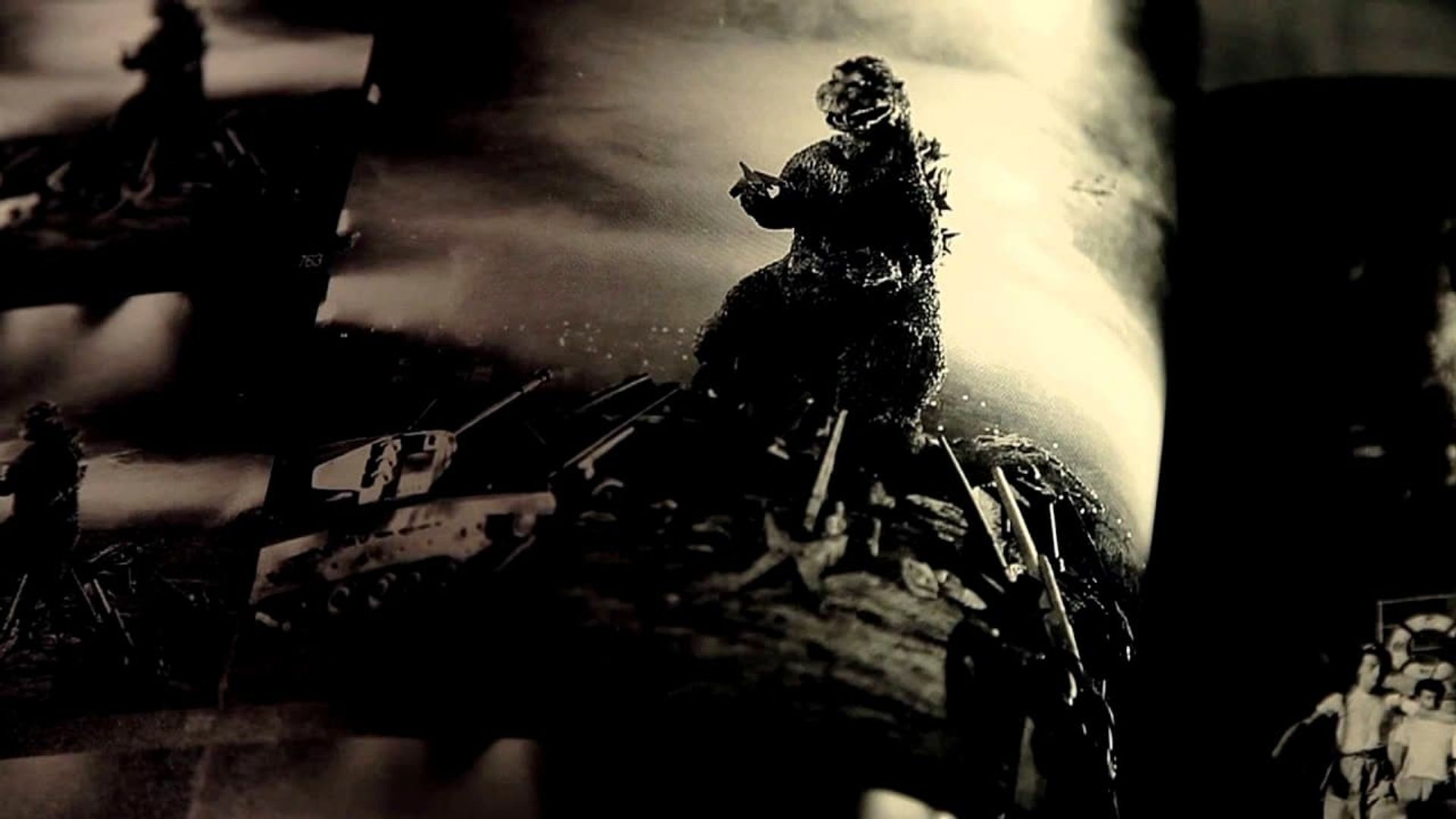 The Dawn of Kaiju Eiga background