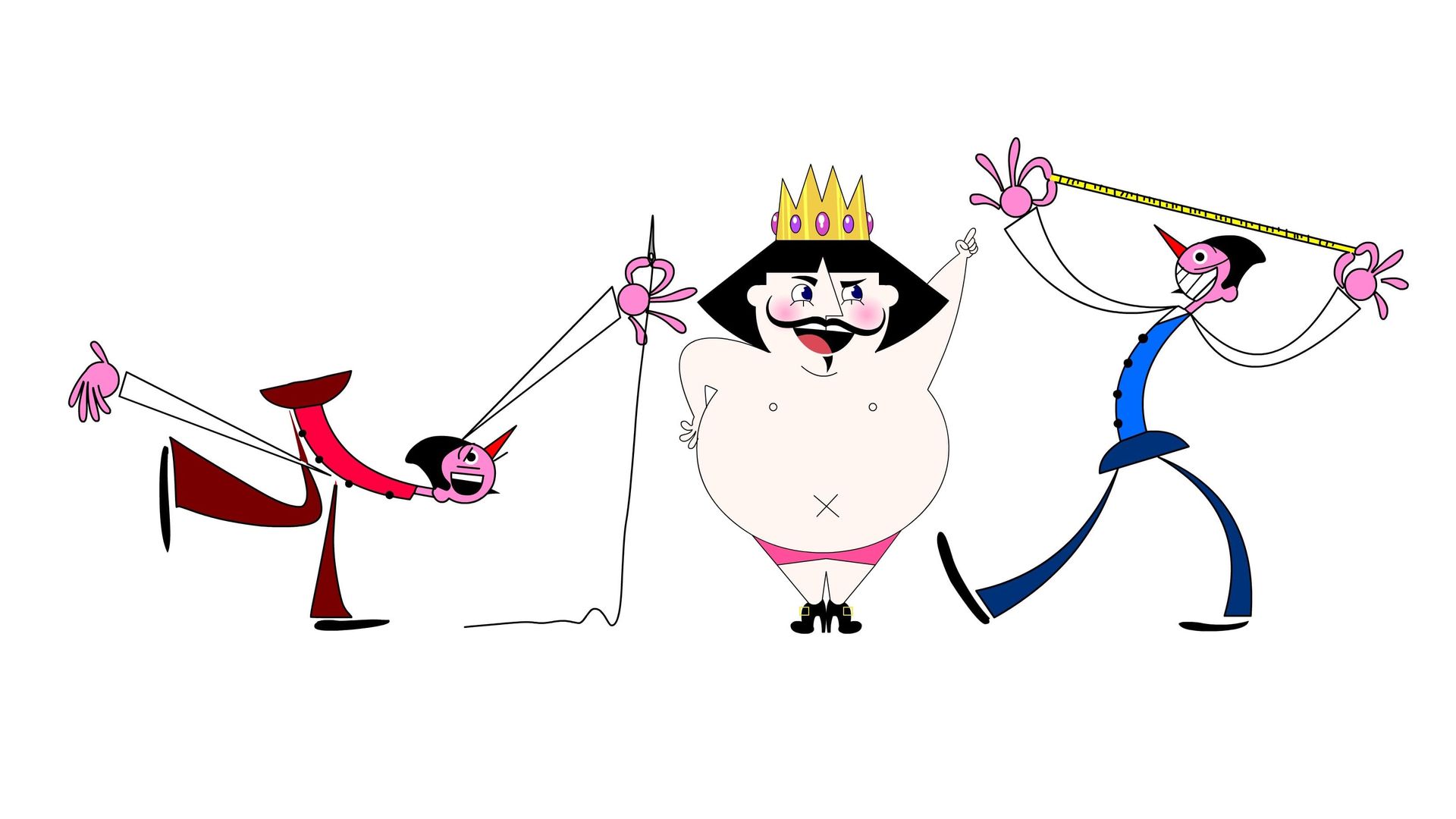 The Emperor's Newest Clothes background