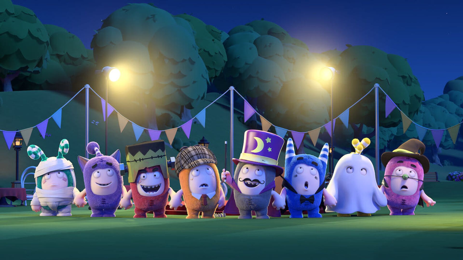 Oddbods: Party Monsters background