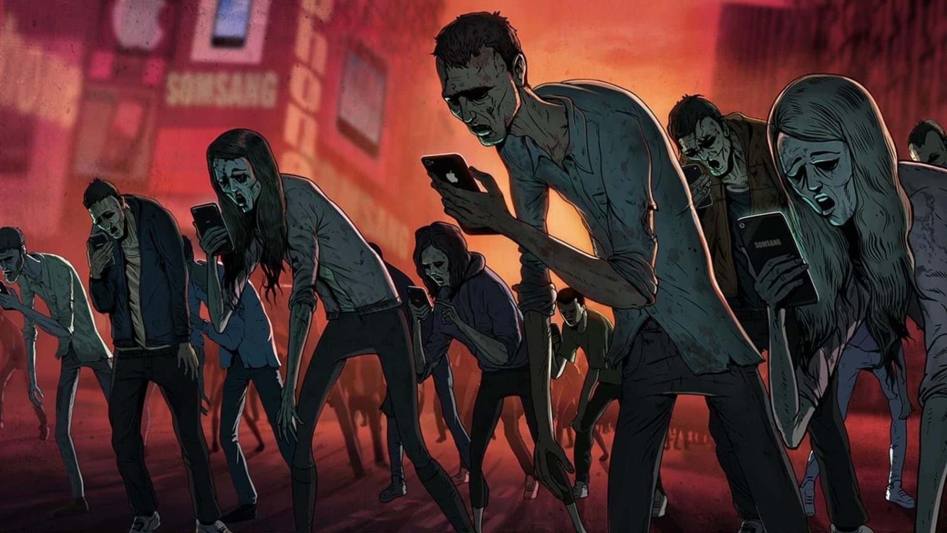 Social Media Apocalypse background