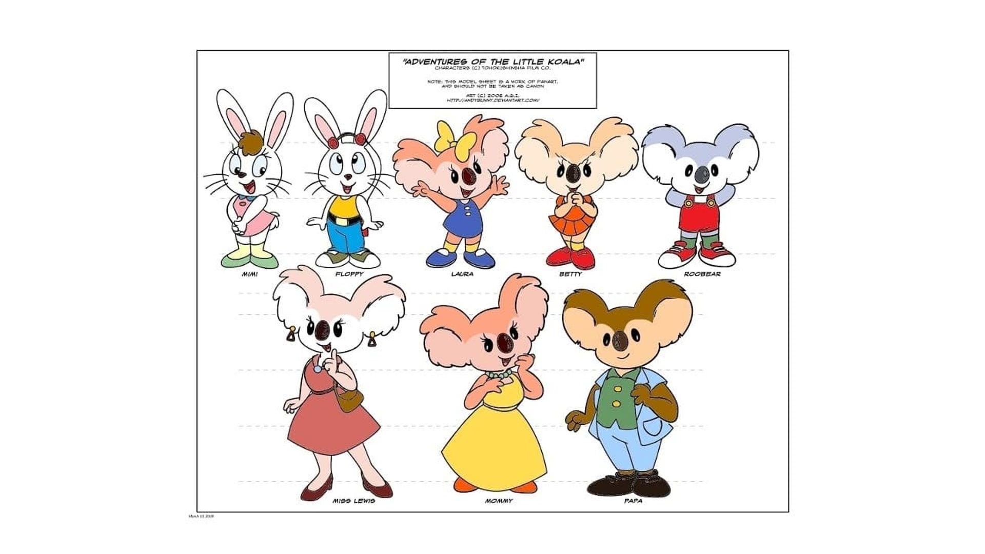 Adventures of the Little Koala background