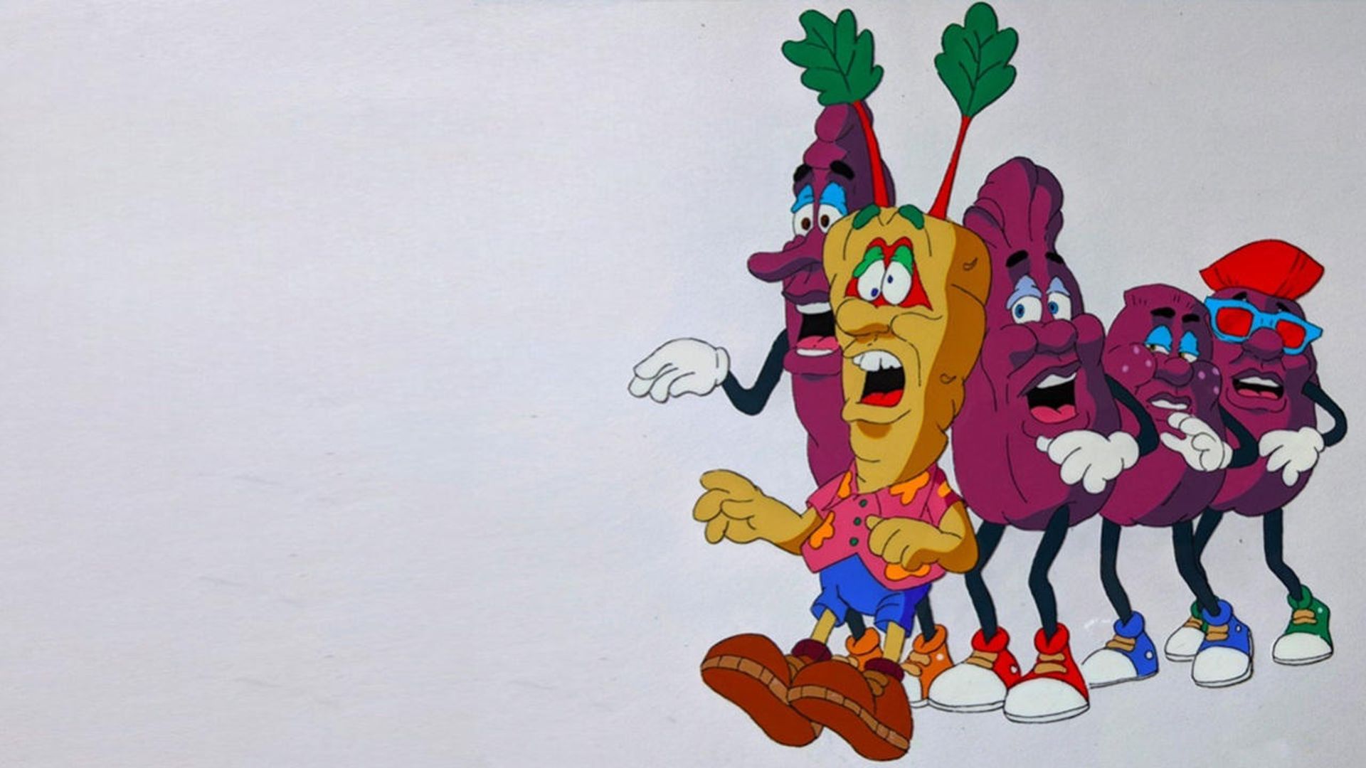 The California Raisin Show background