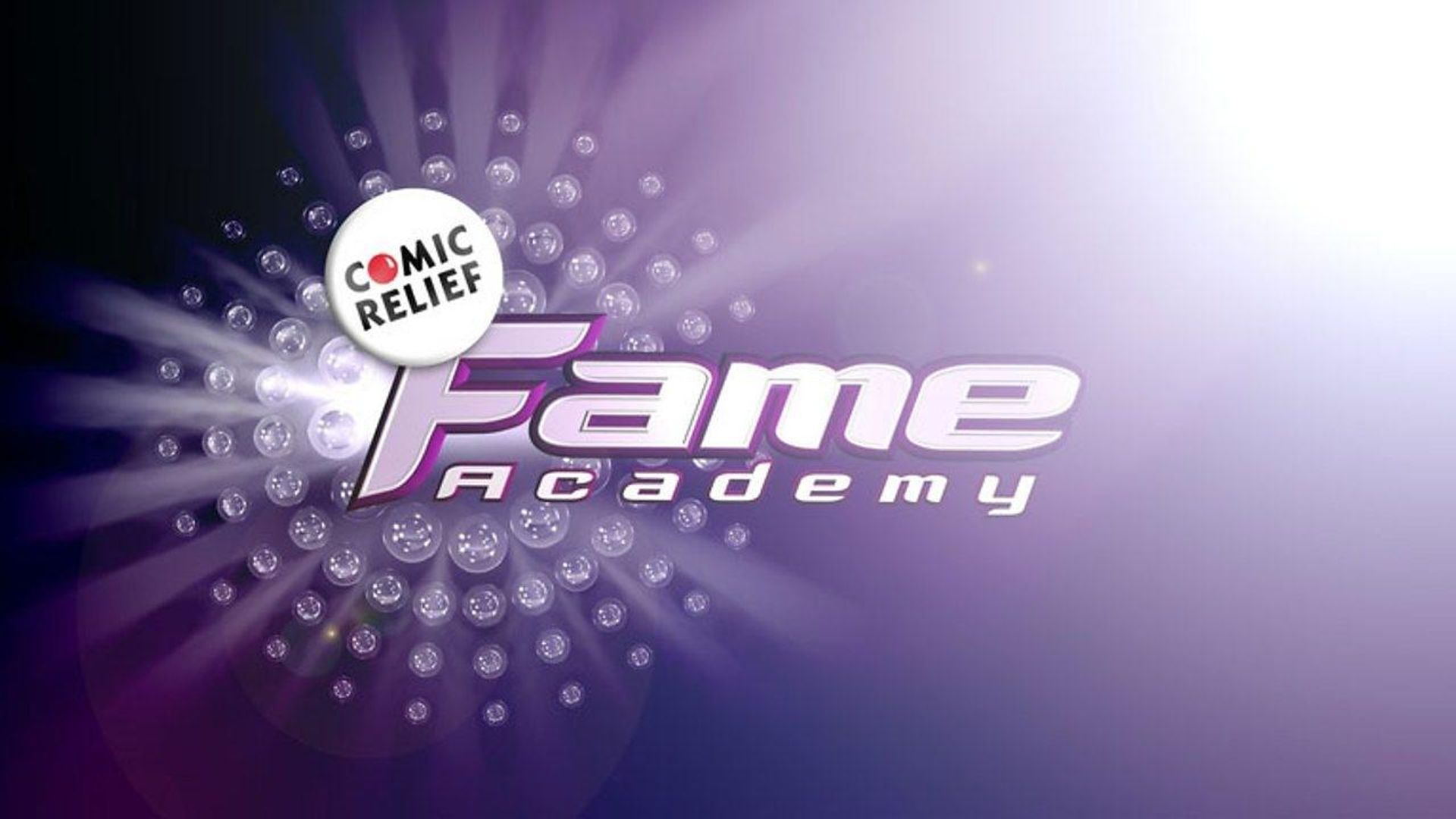 Comic Relief Does Fame Academy background