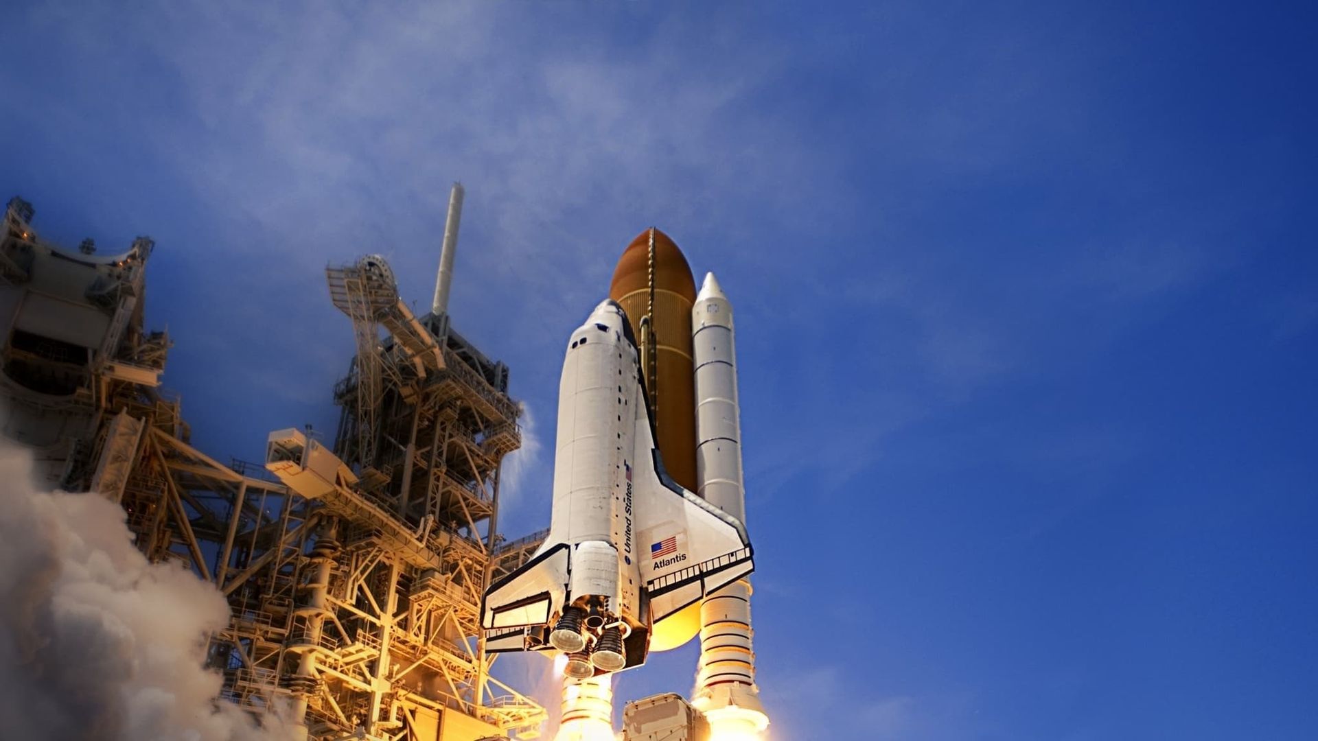 The Space Shuttle - Triumph & Tragedy background