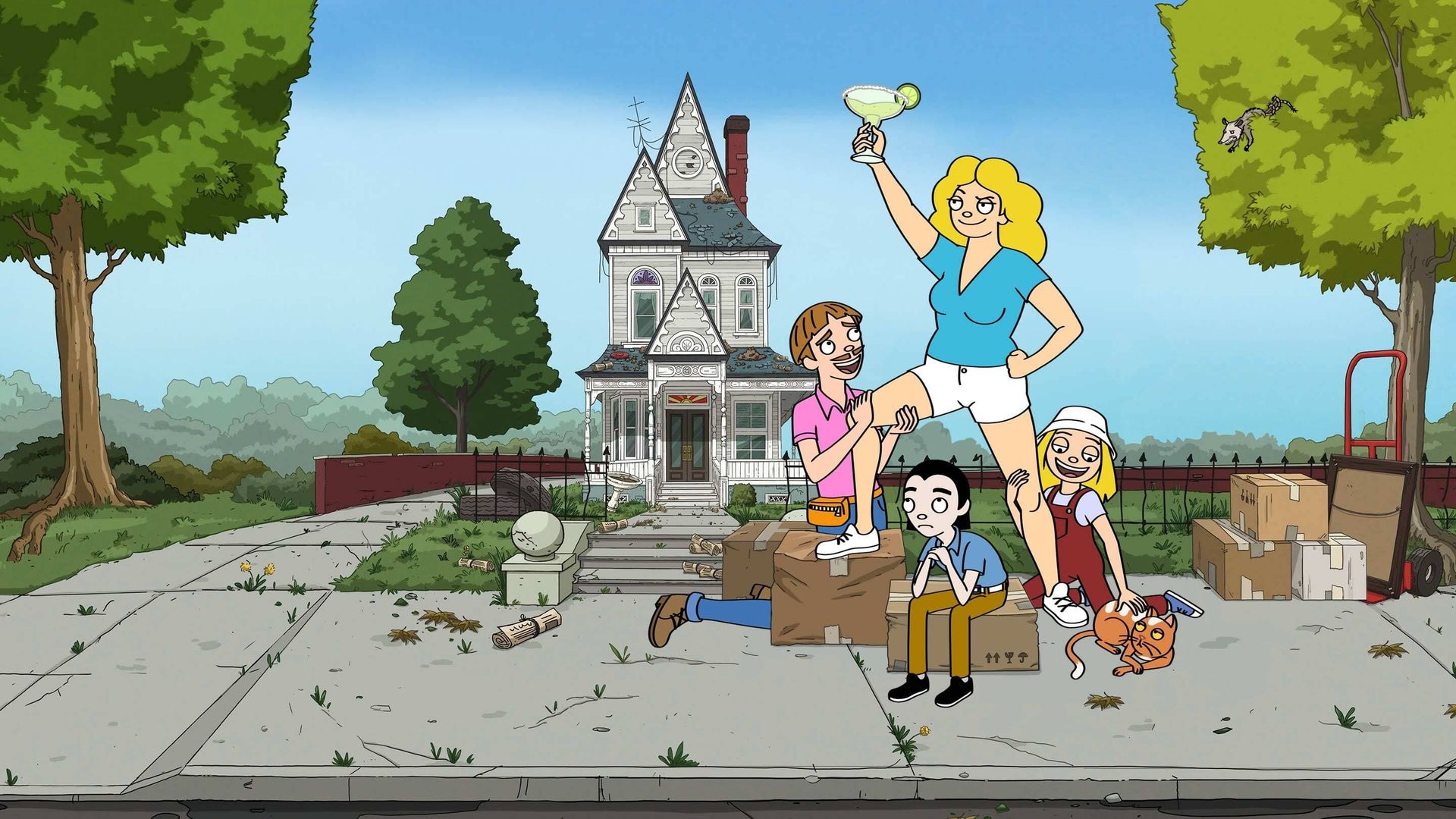 The Harper House background