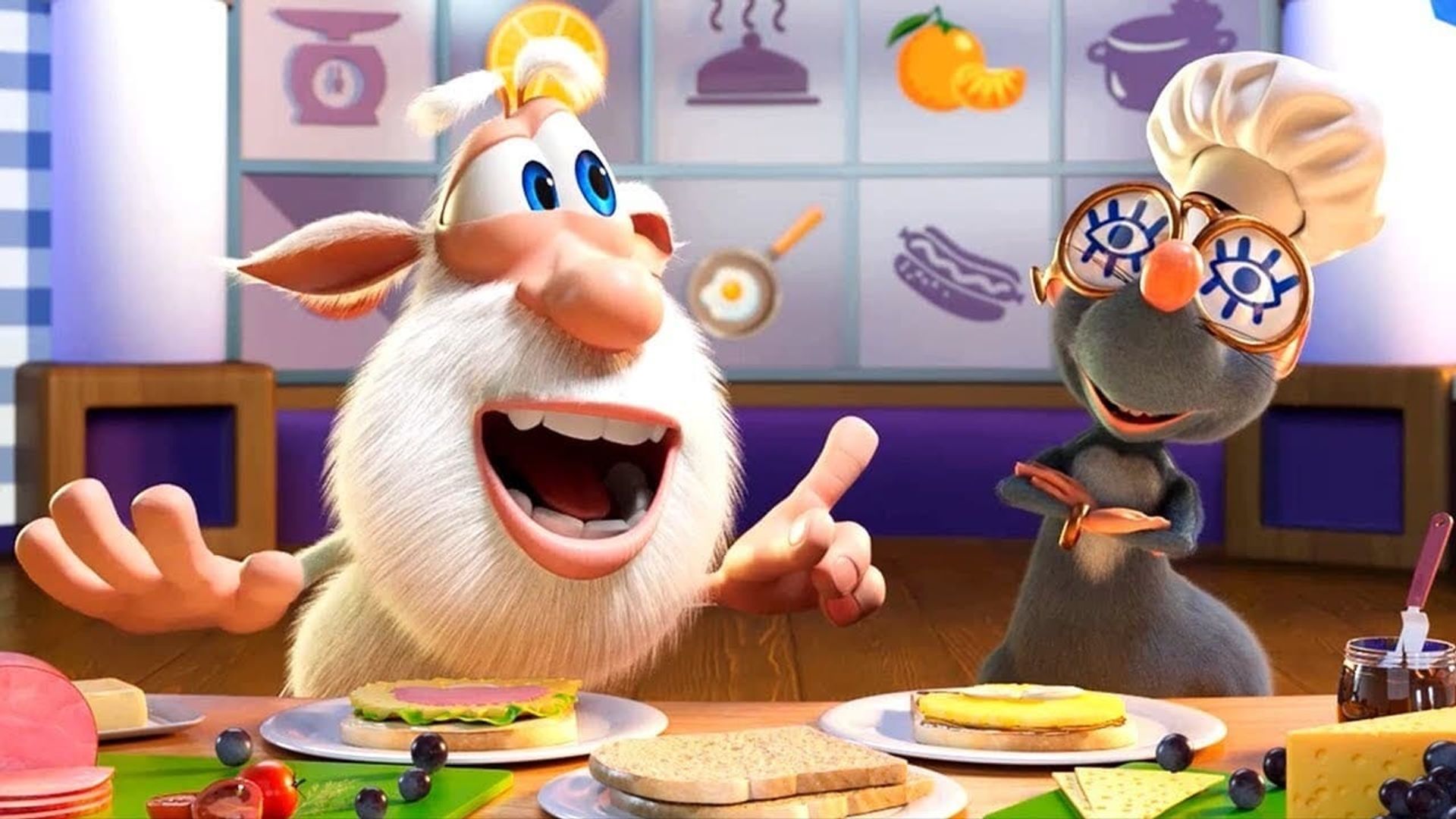 Booba: Food Puzzle background