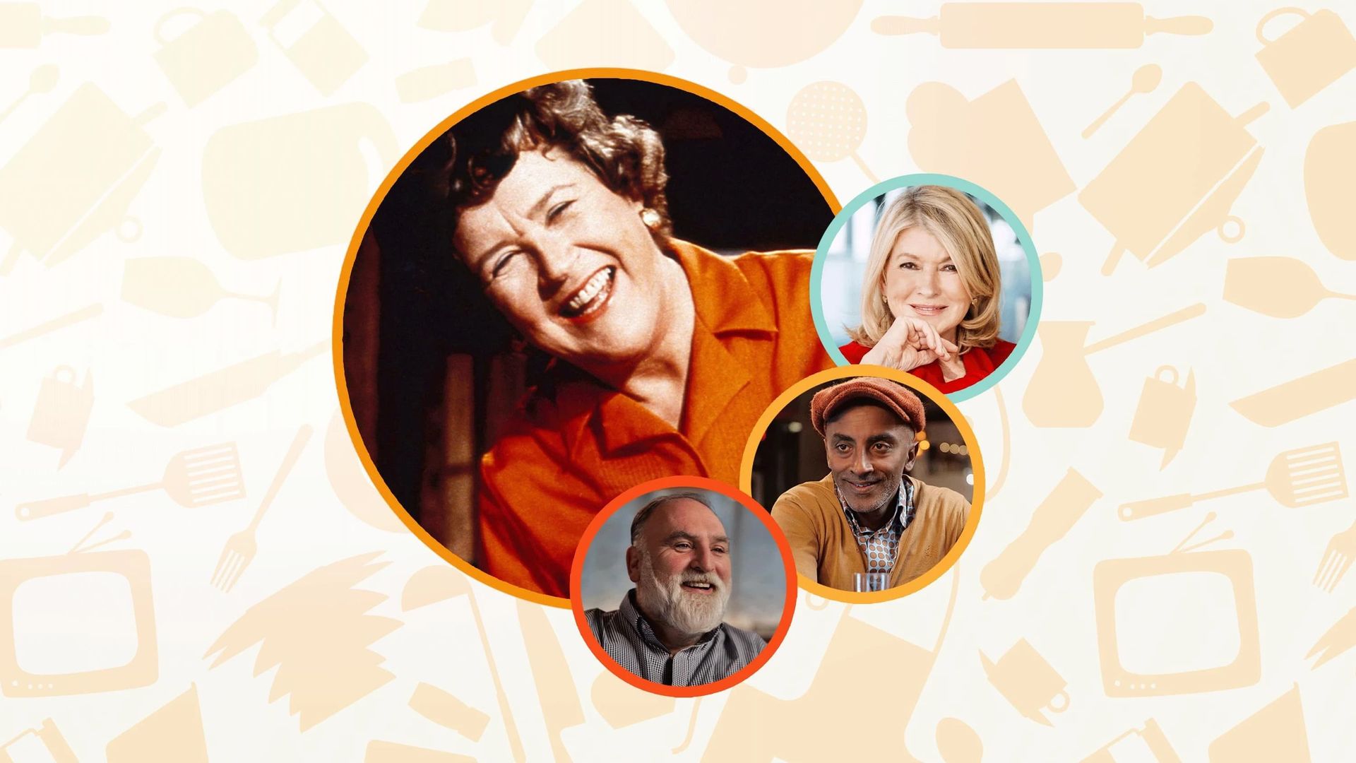 Dishing with Julia Child background