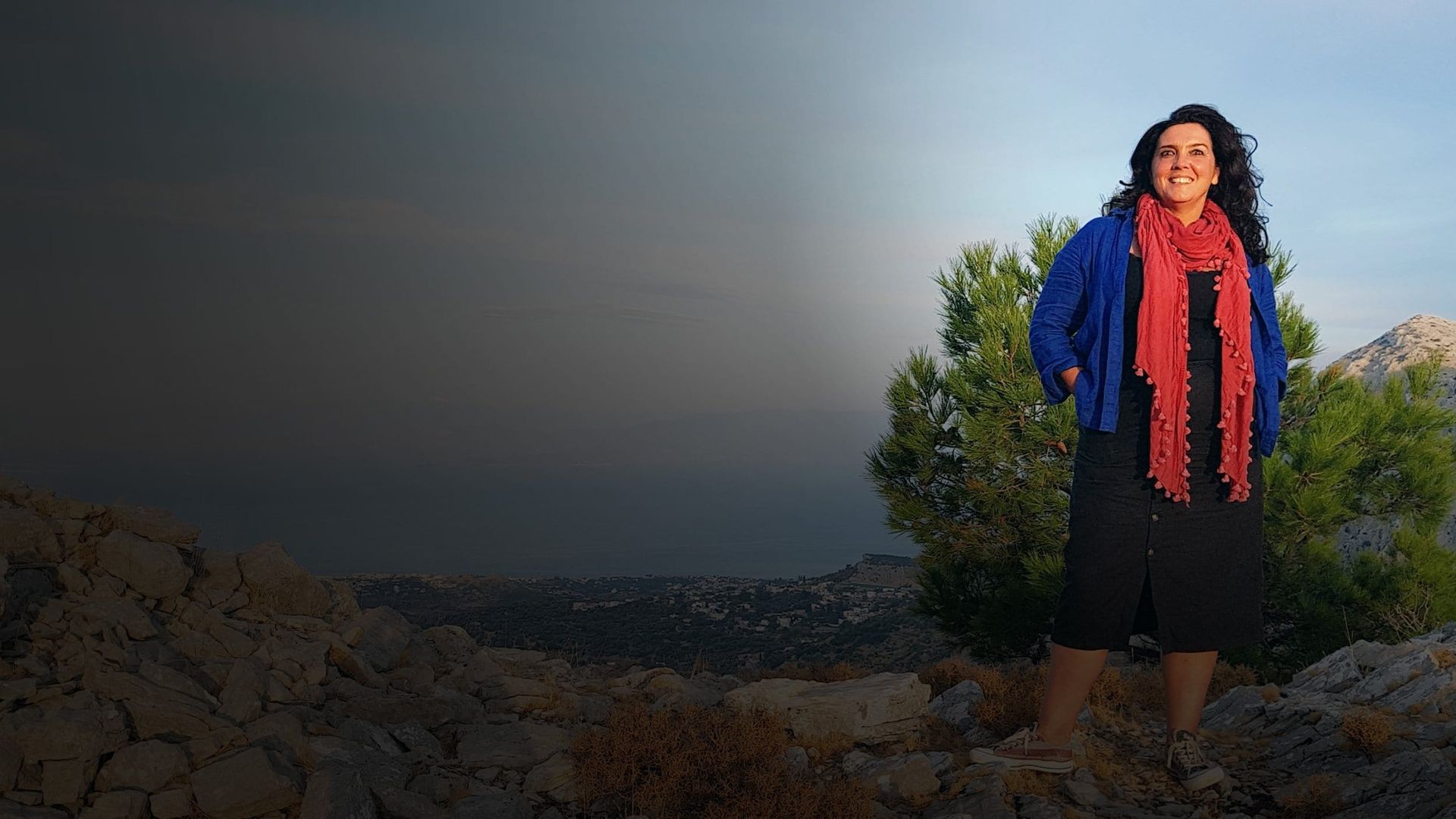A Greek Odyssey with Bettany Hughes background