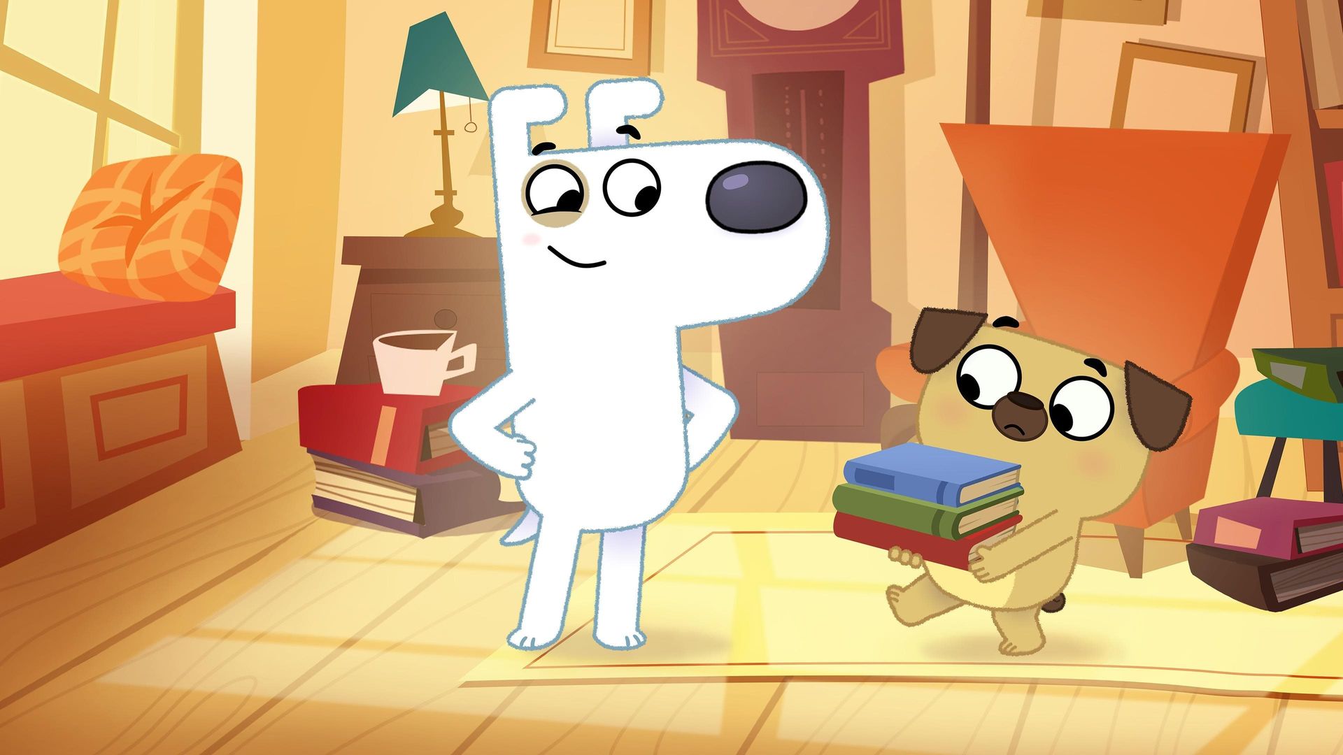 Dog Loves Books background