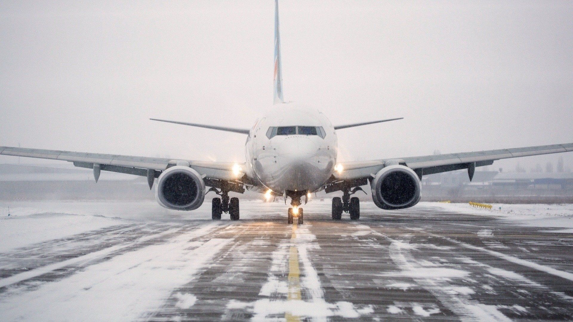 Ice Airport Alaska background