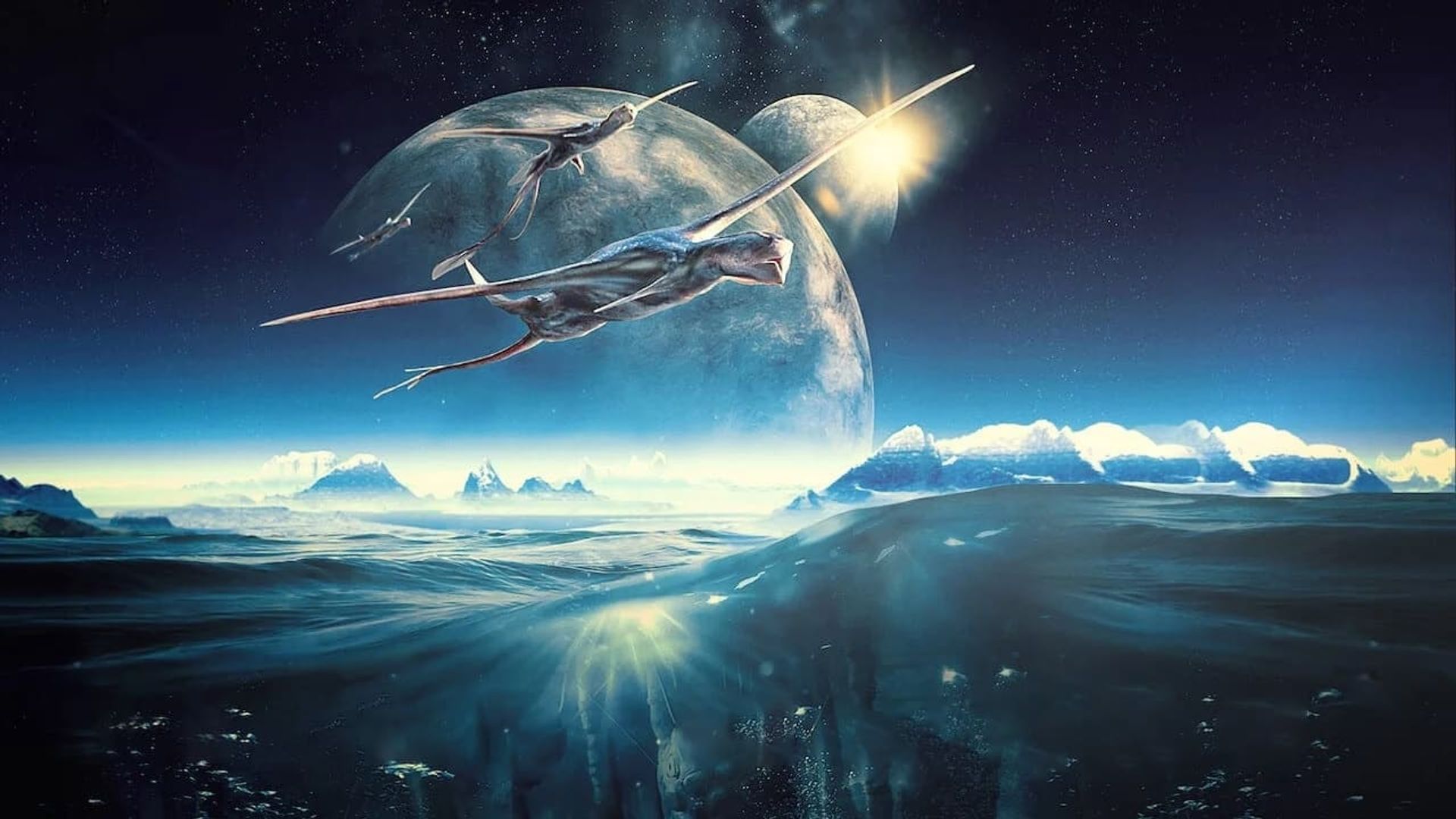 Alien Worlds background
