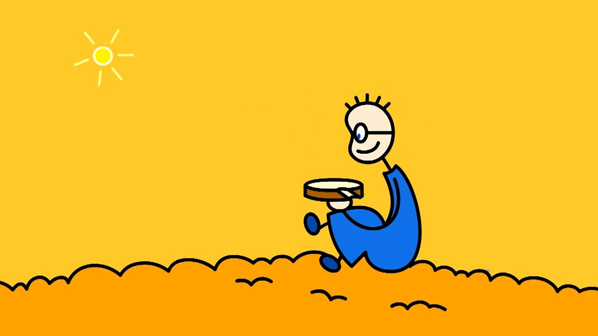 Tom und das Erdbeermarmeladebrot mit Honig background