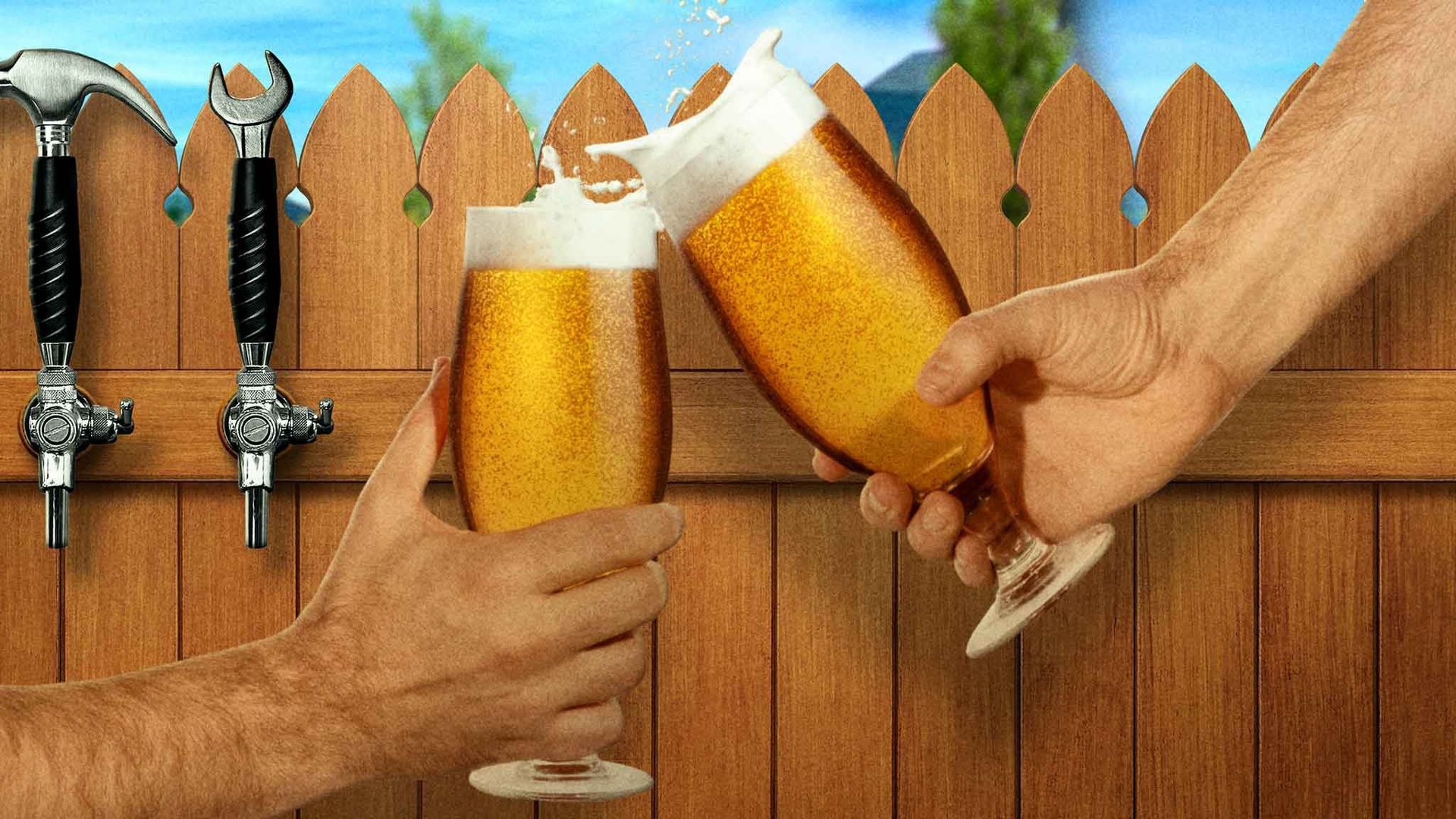 Backyard Bar Wars background