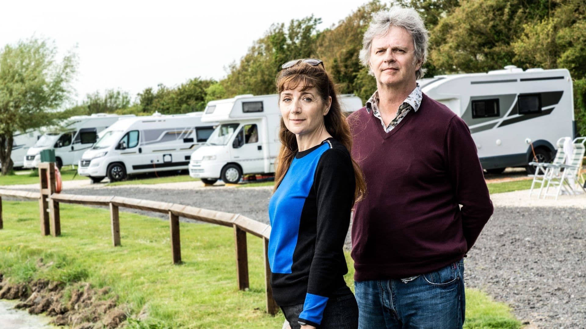 Motorhoming with Merton & Webster background