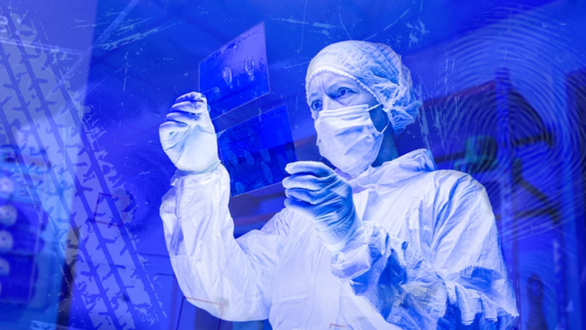 Killer at the Crime Scene background