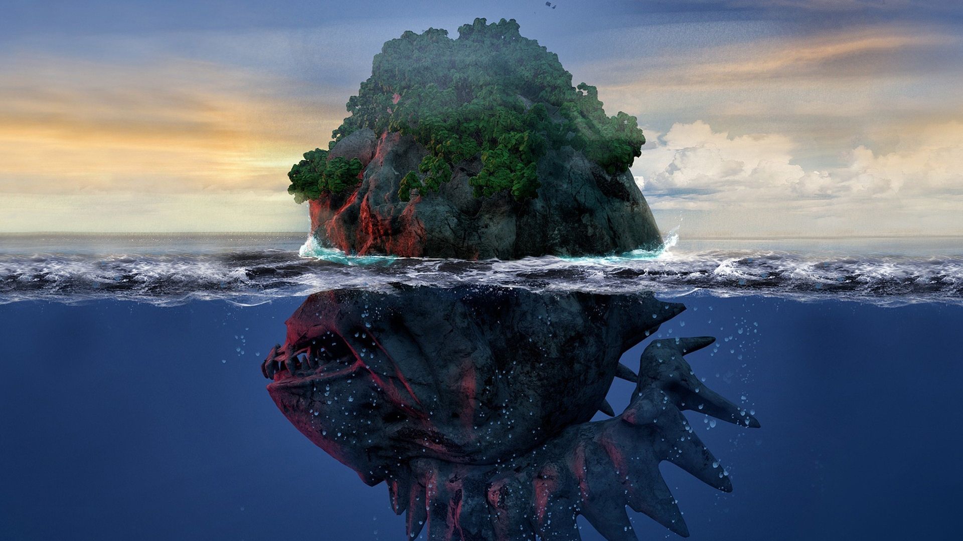 Monster Fish background