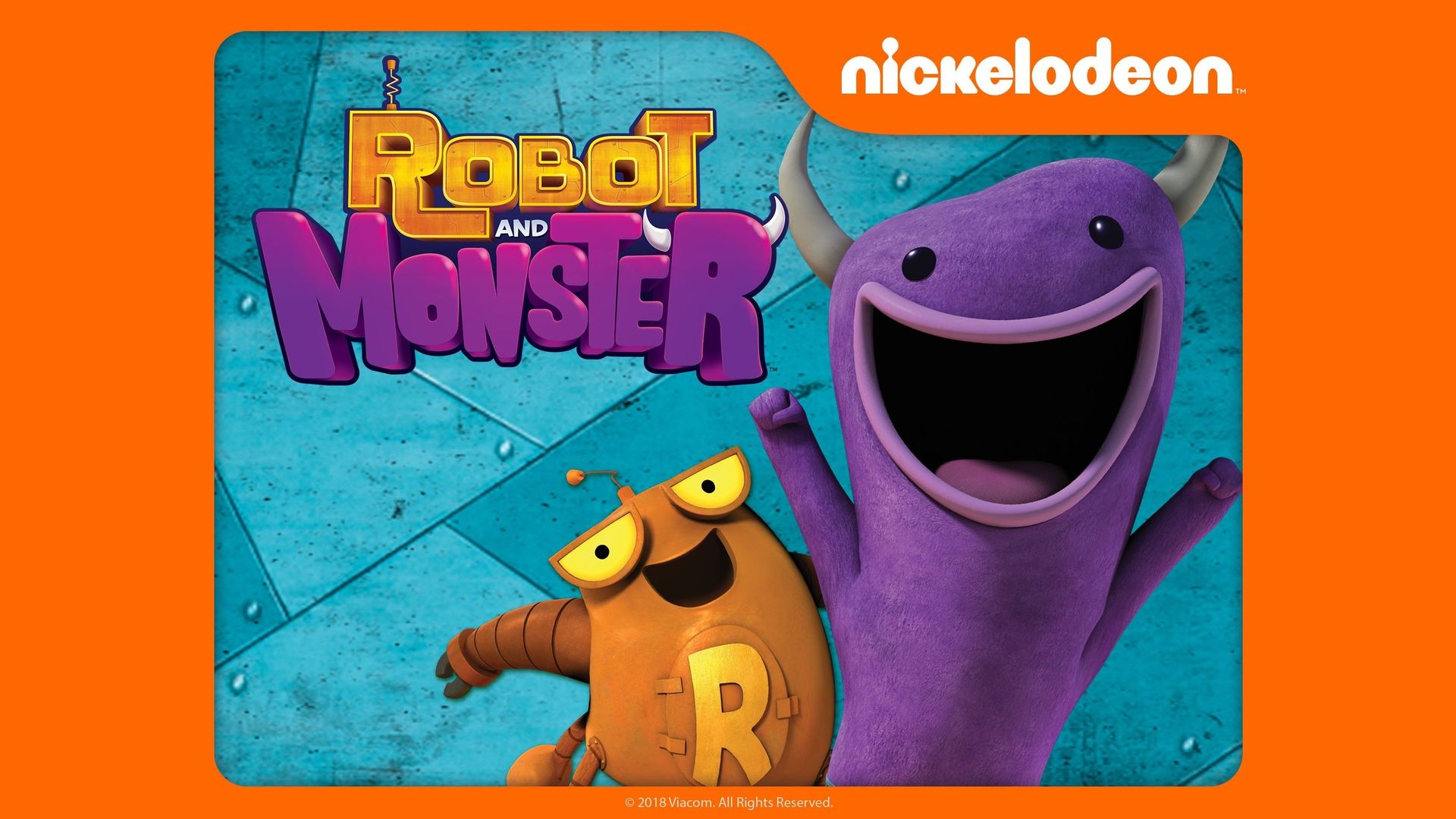 Robot and Monster background