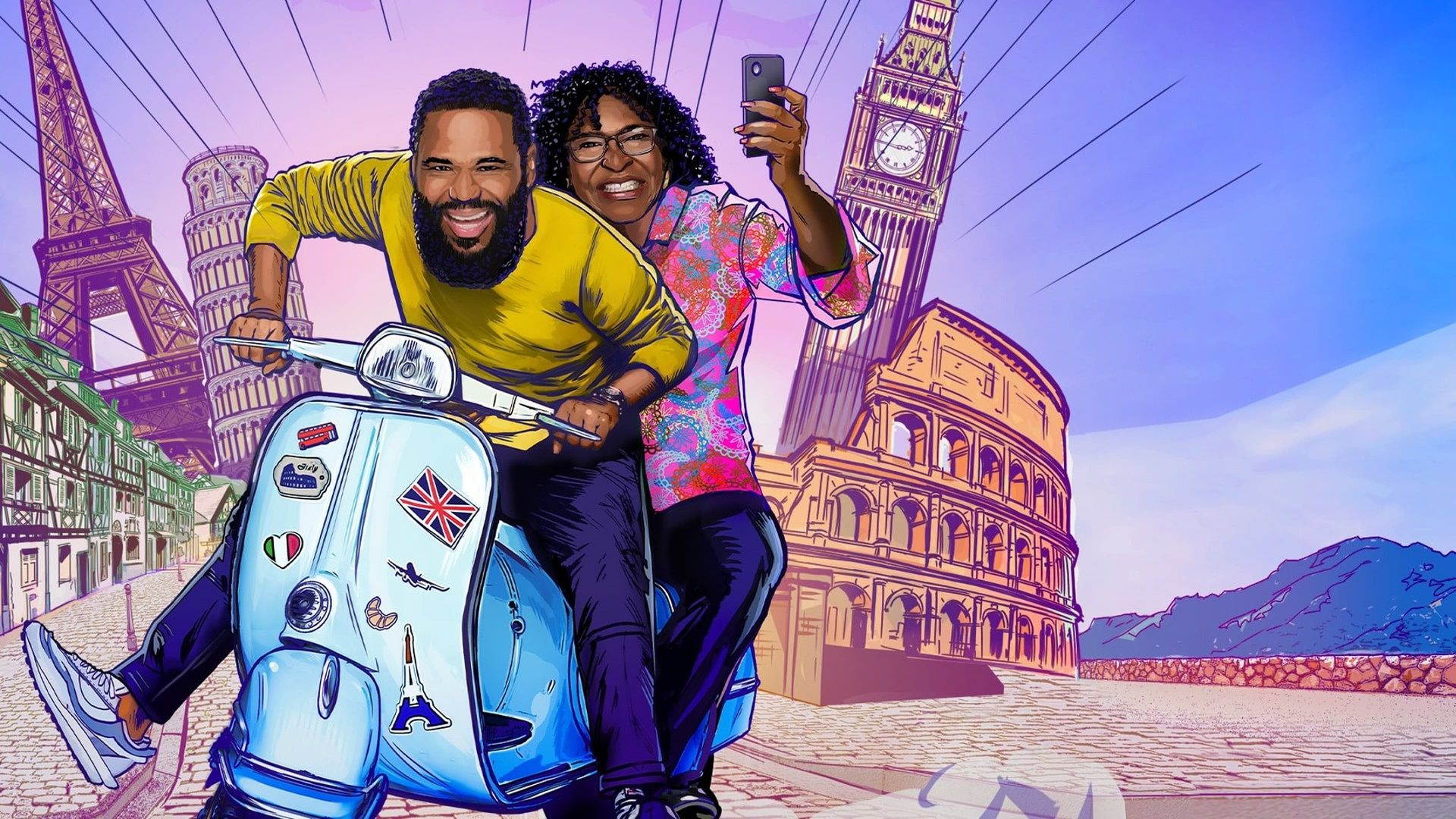 Trippin' with Anthony Anderson and Mama Doris background