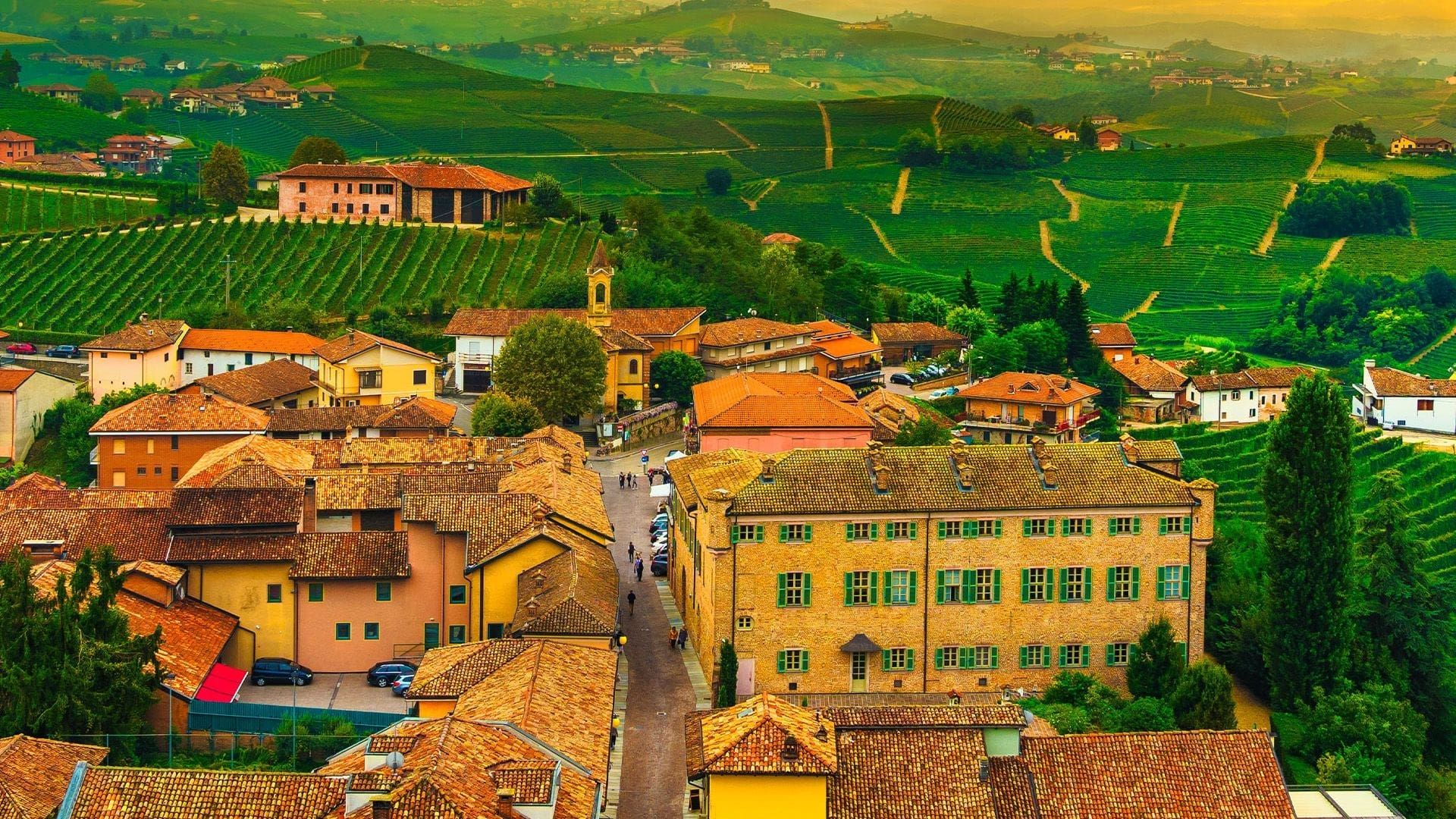 Aerial Italy background