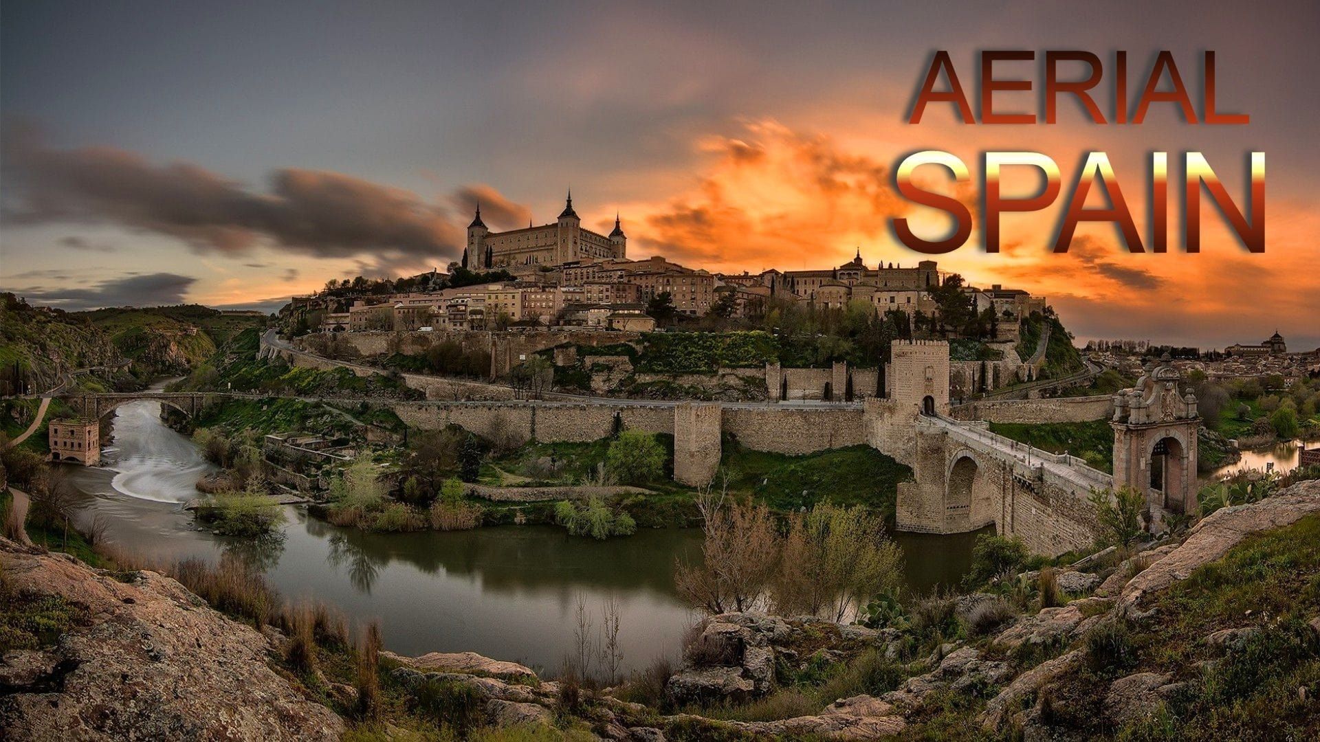 Aerial Spain background