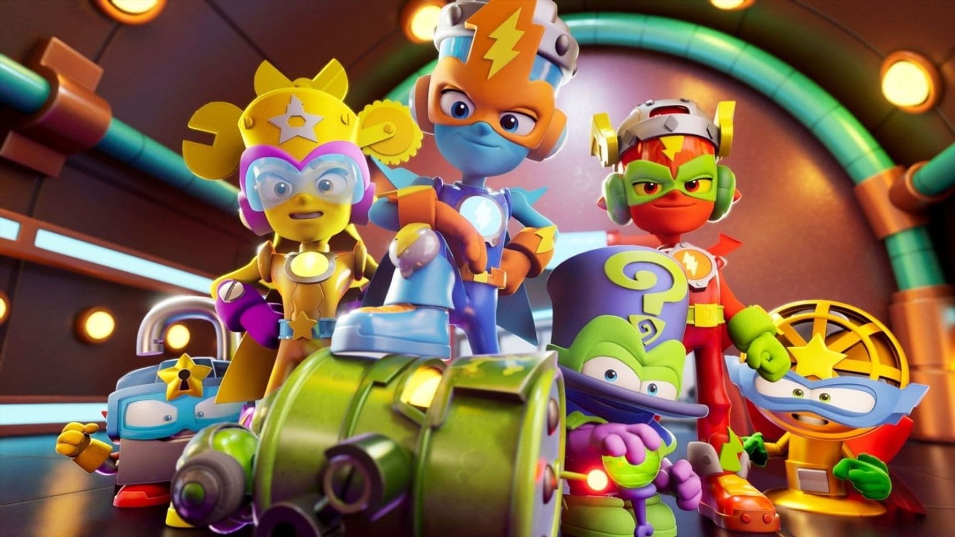 Superthings Rivals of Kaboom, Kazoom Power background