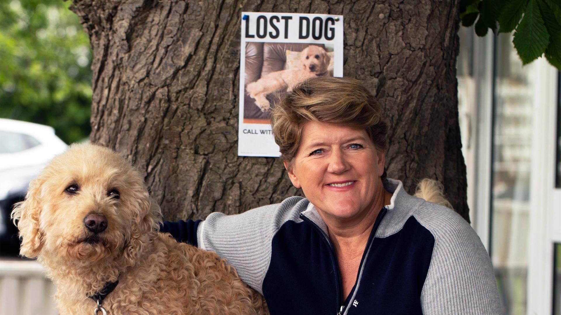Lost Dog, Found Dog with Clare Balding background