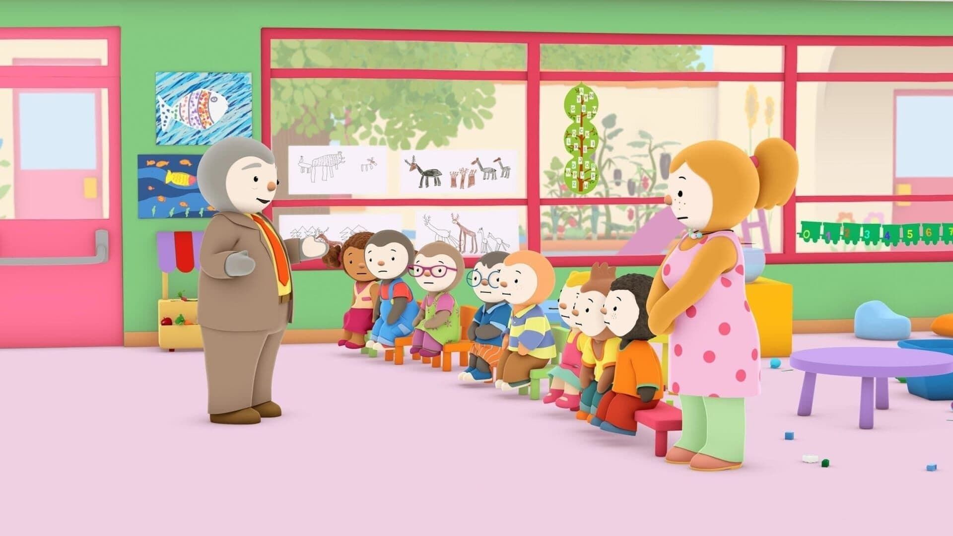 T'choupi à l'école background