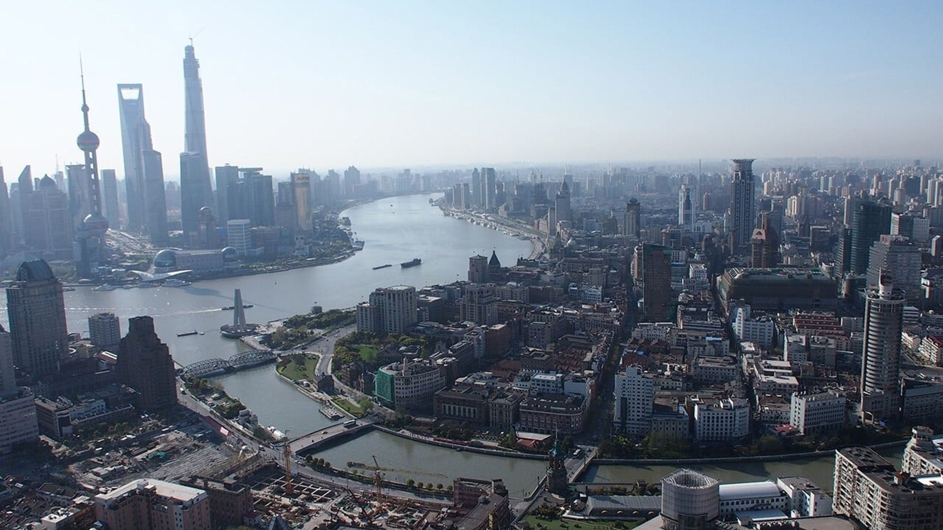 China from Above background