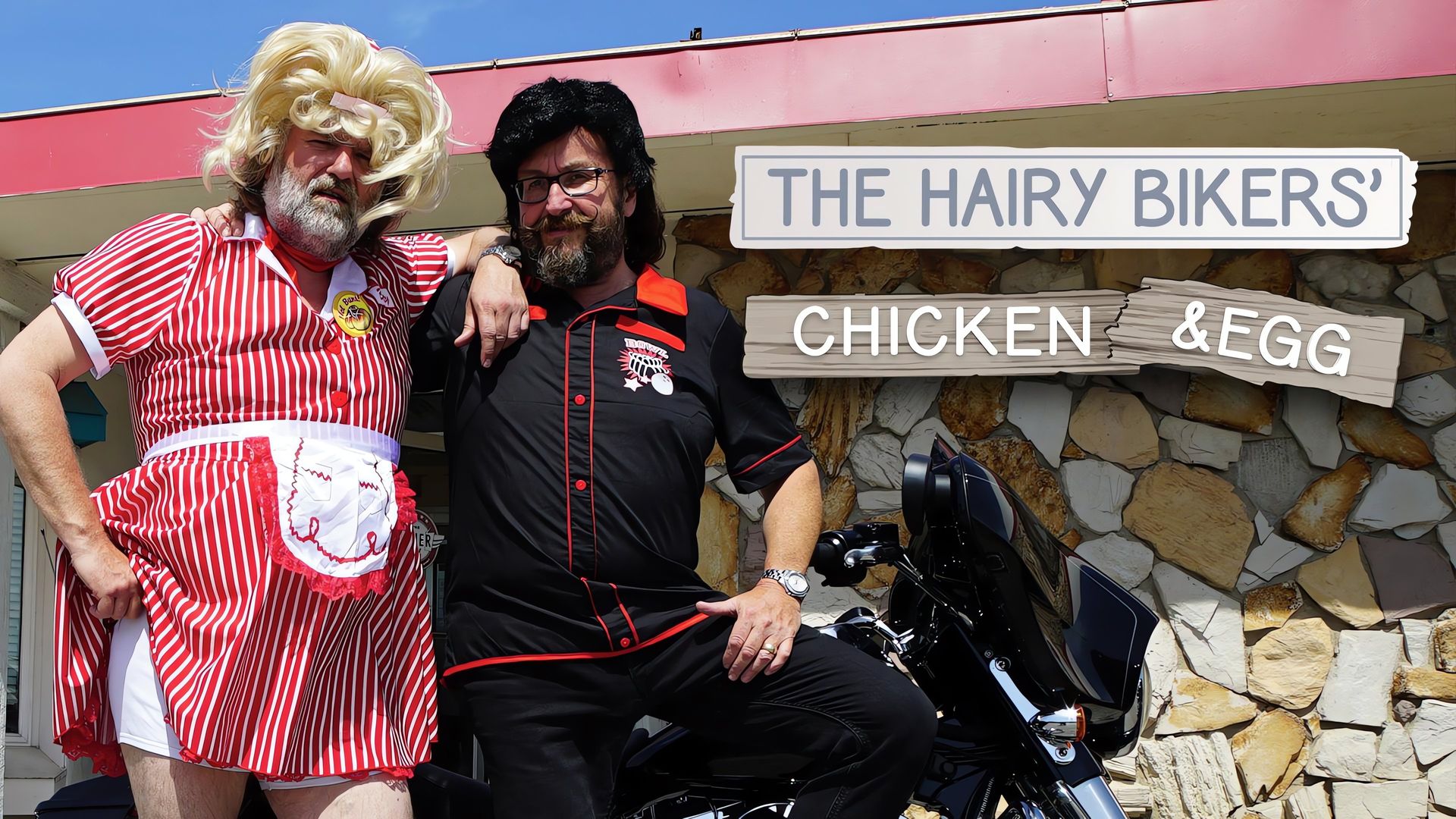 Hairy Bikers Chicken and Egg background