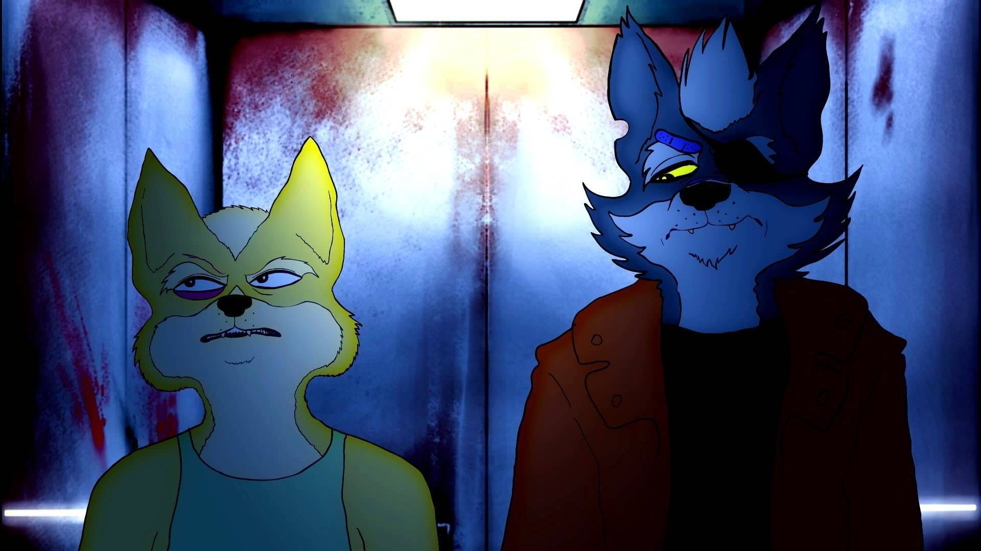 A Fox in Space background