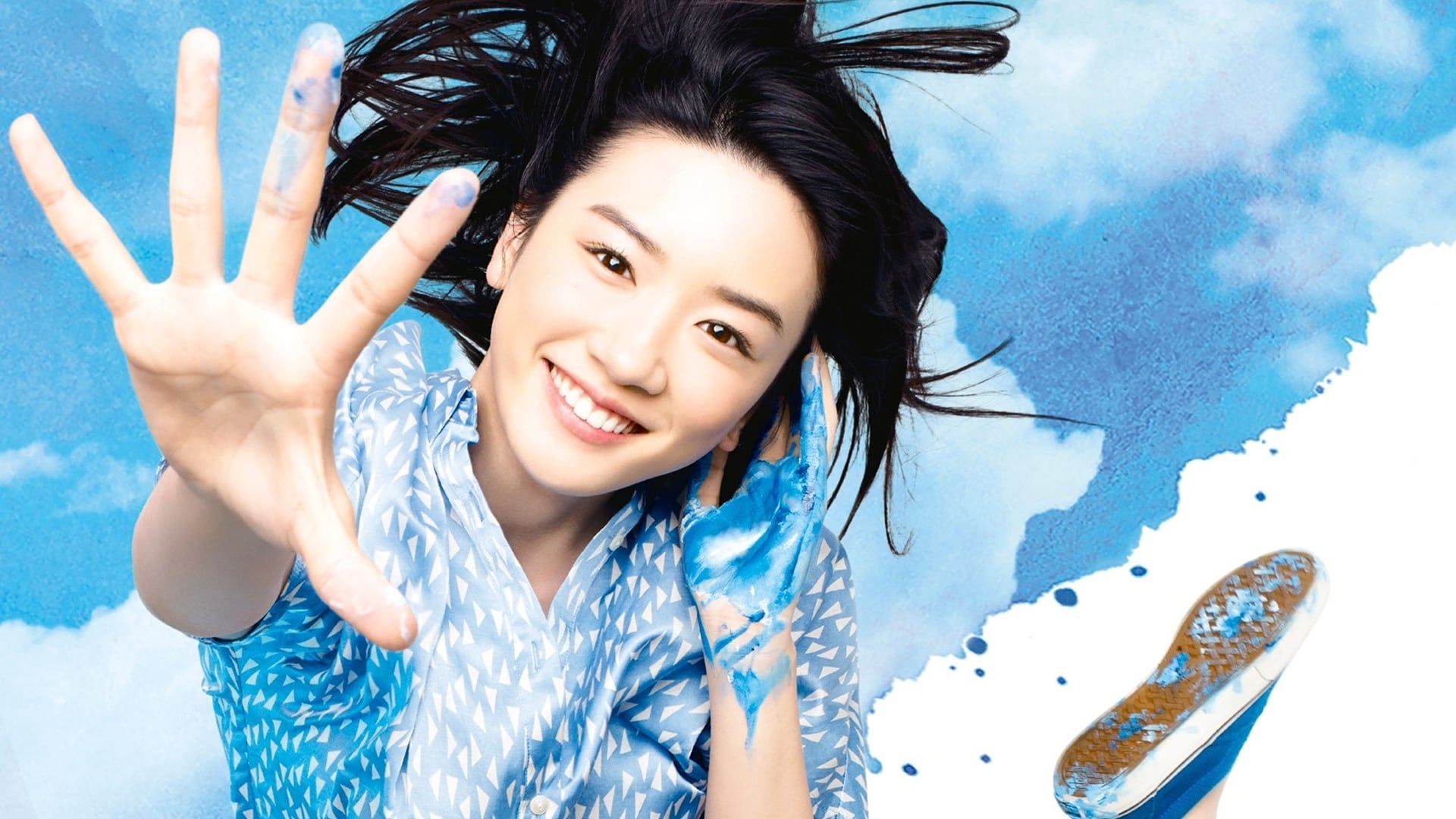 Half Blue background