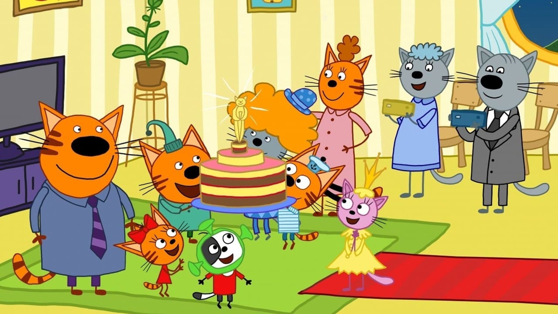 Three cats background
